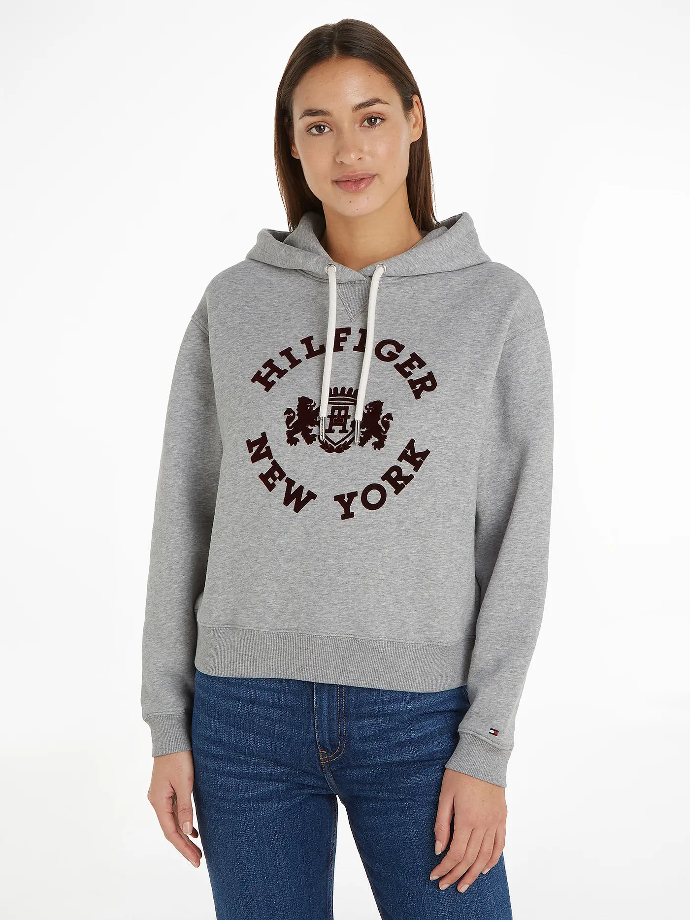 TOMMY HILFIGER | Kapuzensweater - Hoodie | grau