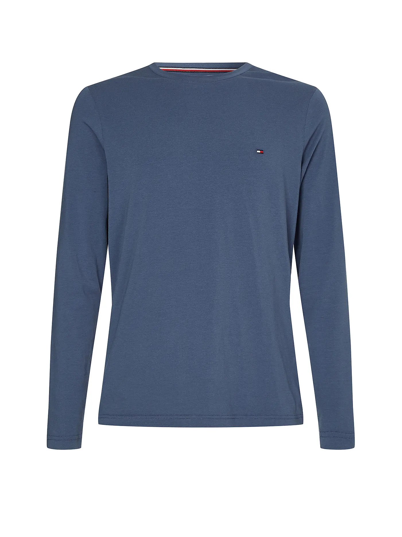 TOMMY HILFIGER | Langarmshirt Slim Fit | blau