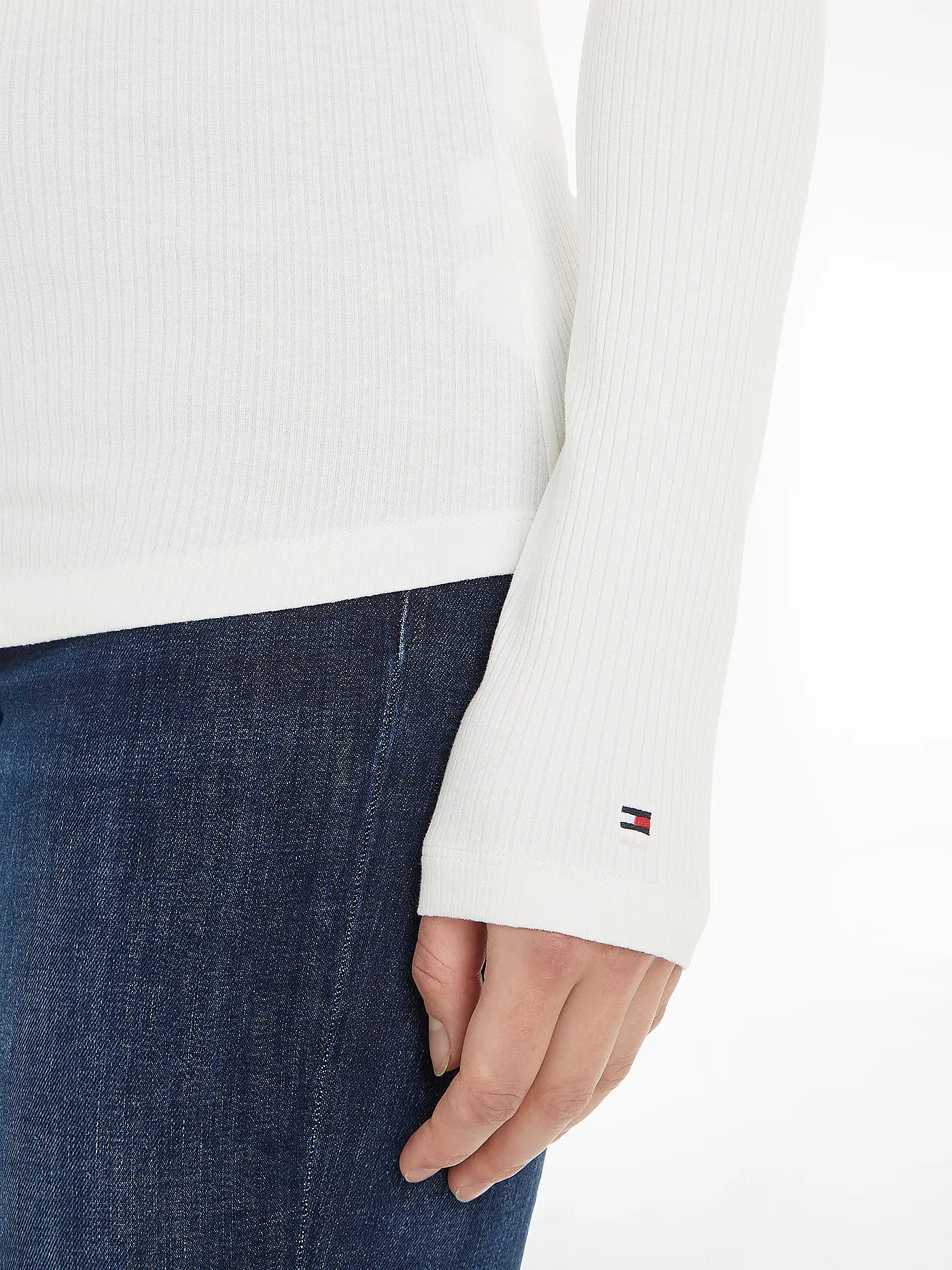 TOMMY HILFIGER | Langarmshirt | weiss