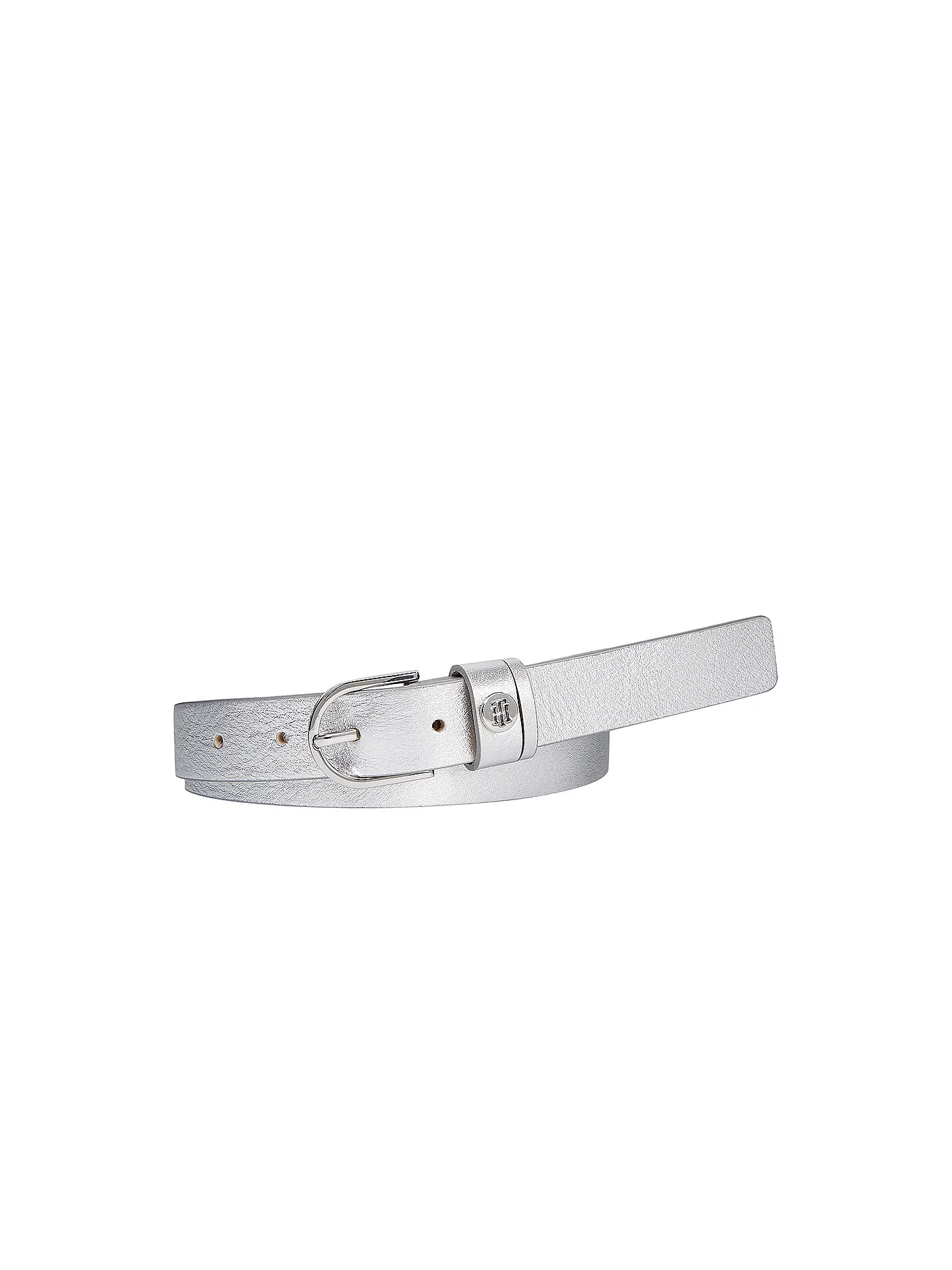 TOMMY HILFIGER | Ledergürtel Classic | silber