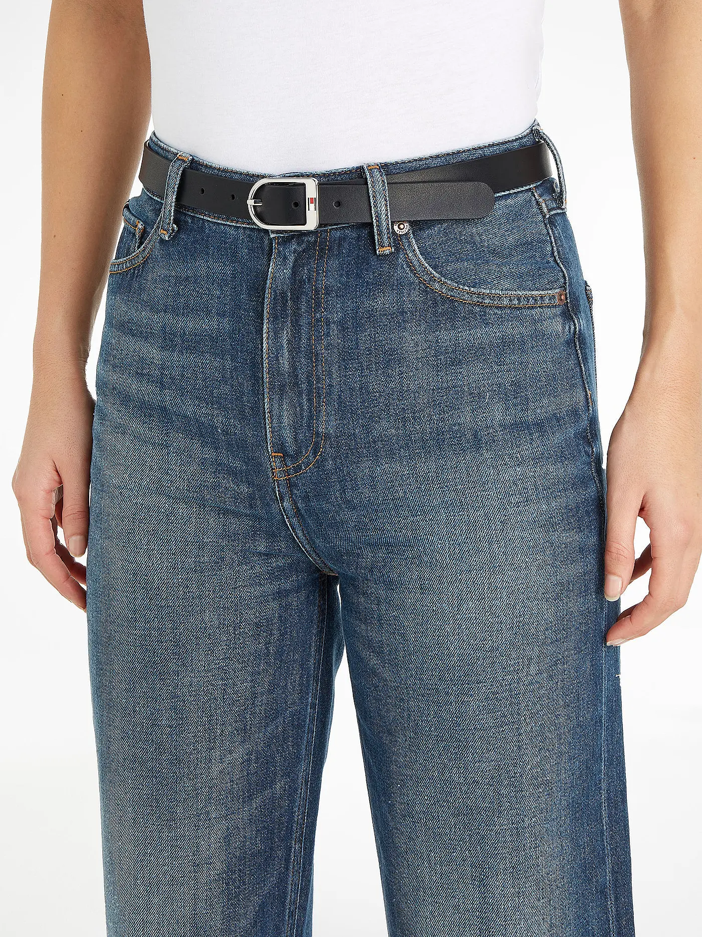 TOMMY HILFIGER | Ledergürtel | schwarz