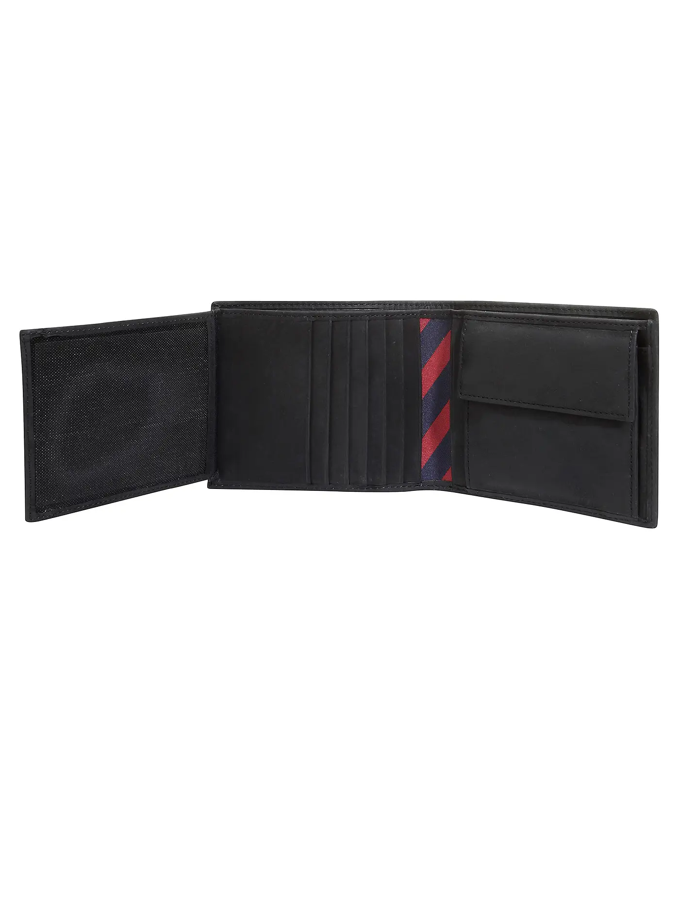 TOMMY HILFIGER | Ledergeldbörse  " Johnson " | schwarz