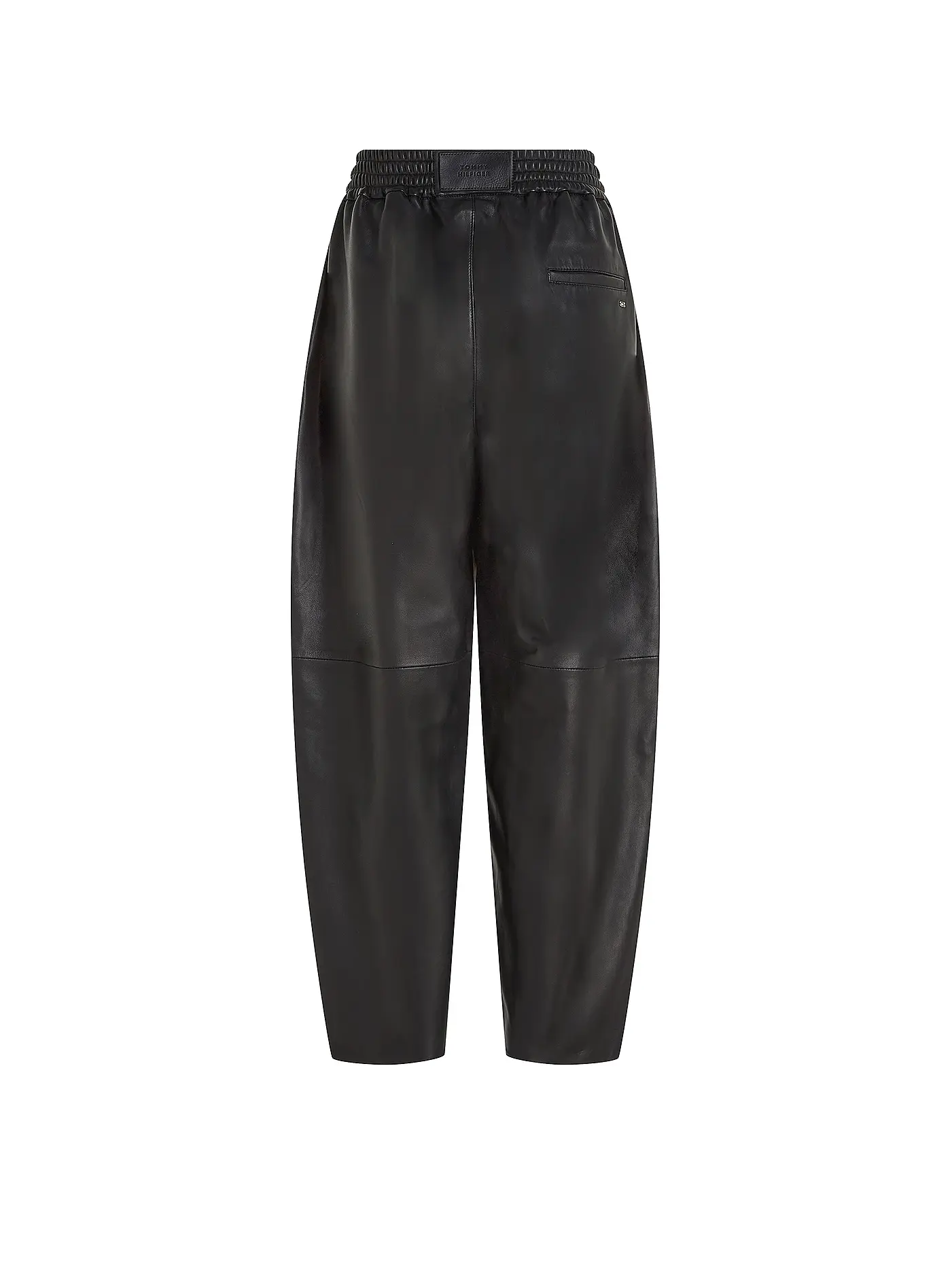 TOMMY HILFIGER | Lederhose 7/8 | schwarz