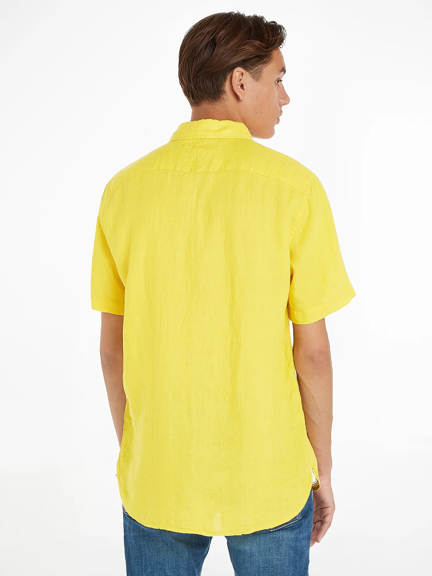TOMMY HILFIGER | Leinenhemd Regular Fit | gelb