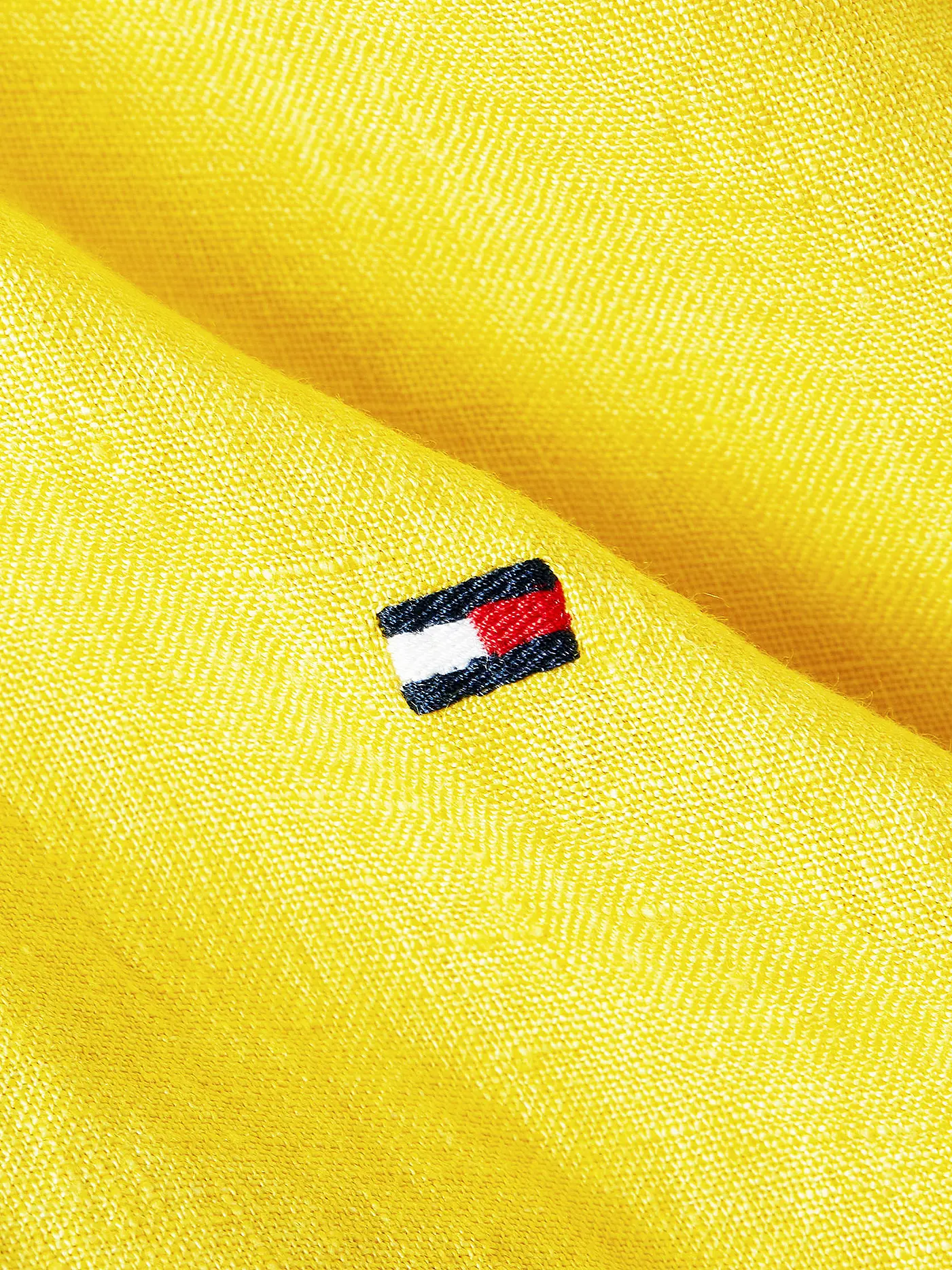TOMMY HILFIGER | Leinenhemd Regular Fit | gelb