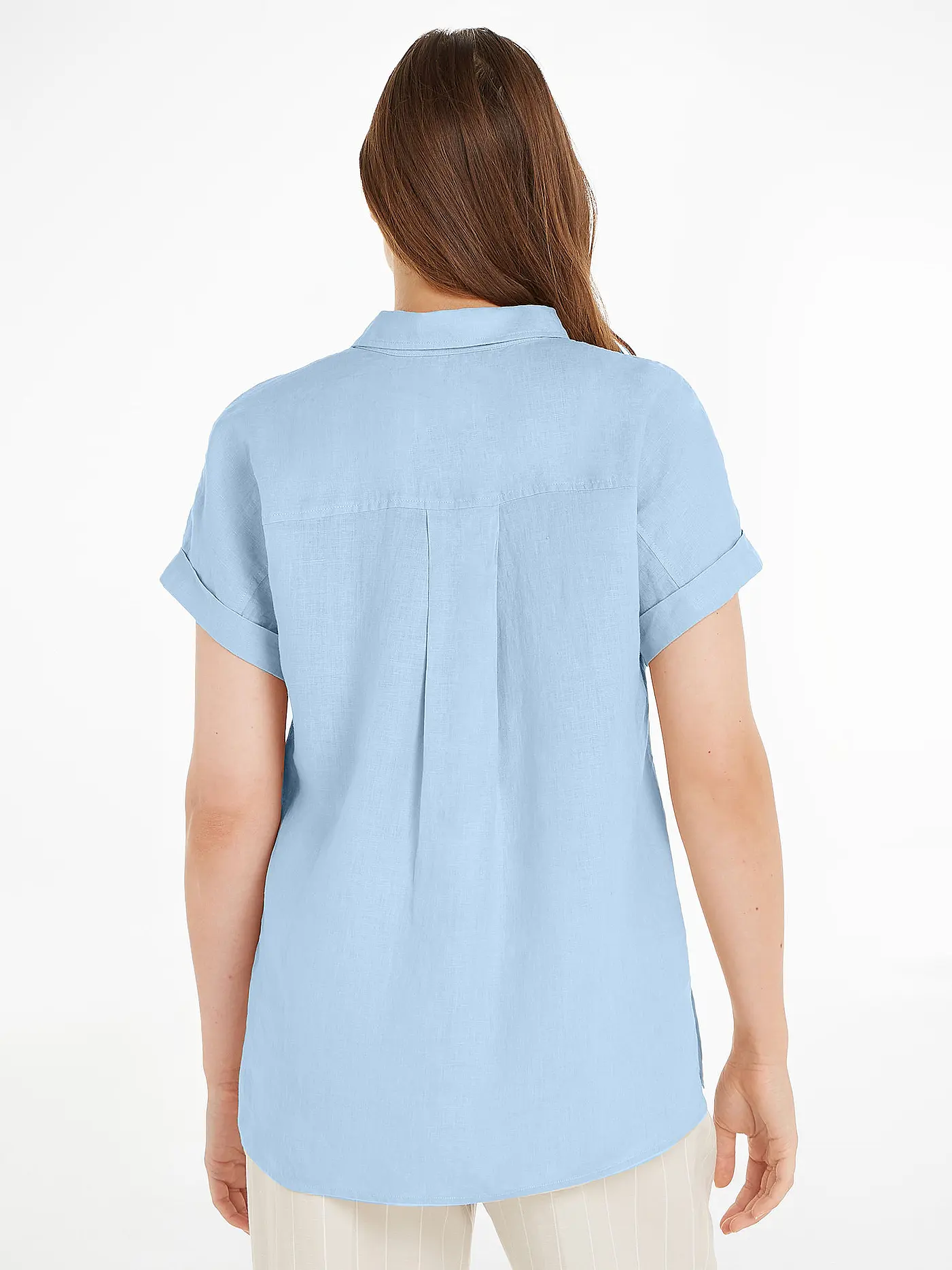 TOMMY HILFIGER | Leinenhemd | hellblau