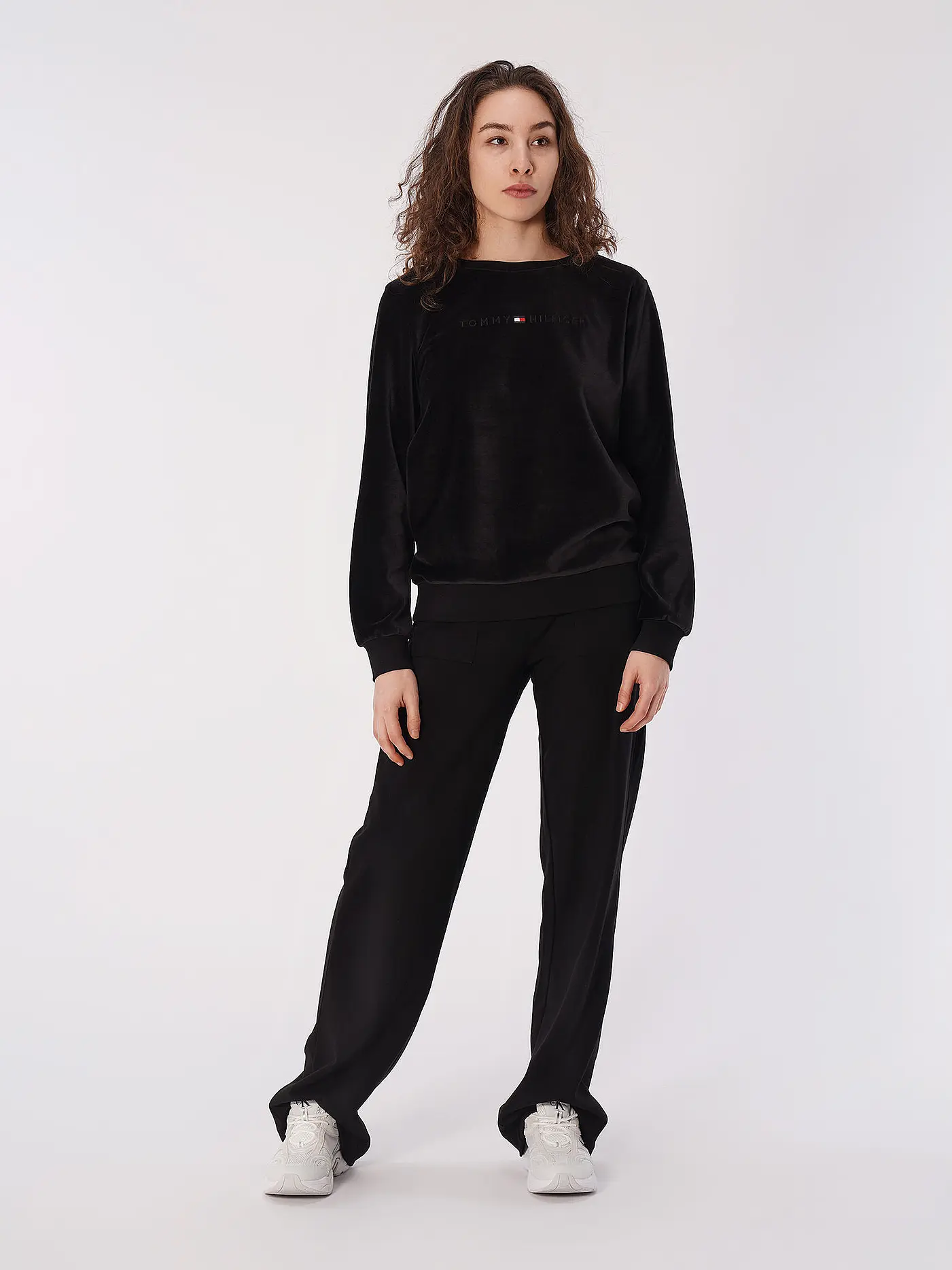 TOMMY HILFIGER | Lounge Sweater | schwarz