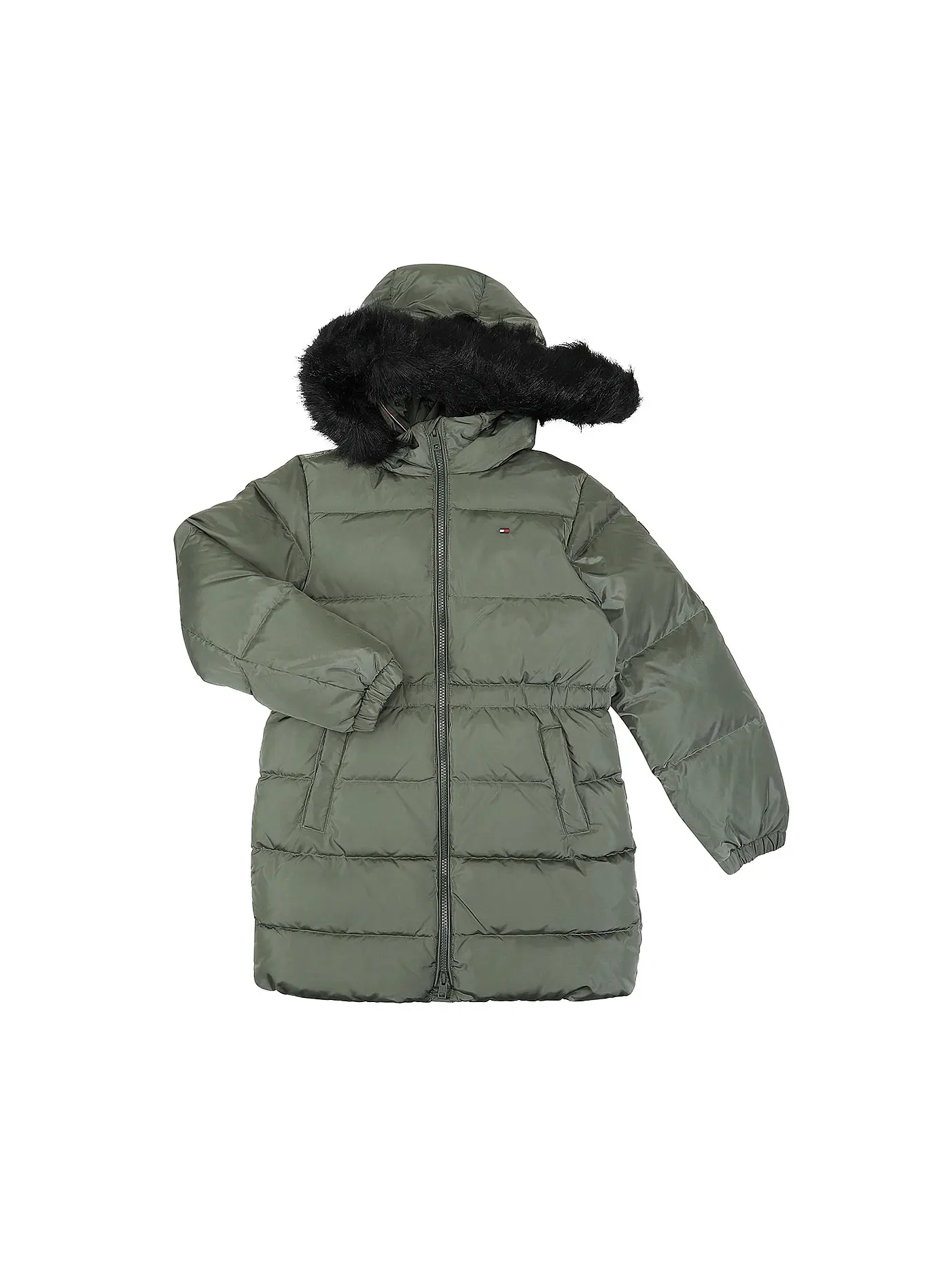 TOMMY HILFIGER | Mädchen Daunenmantel  | olive