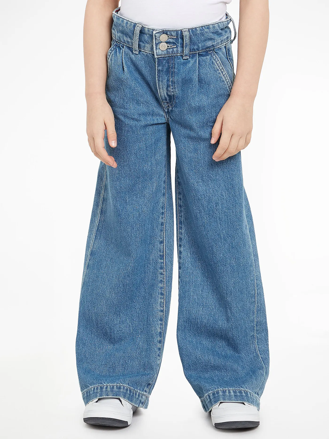 TOMMY HILFIGER | Mädchen Jeans Wide Leg | blau