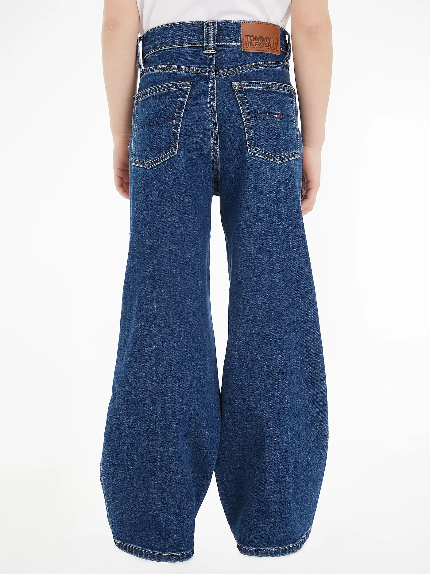 TOMMY HILFIGER | Mädchen Jeans Wide Leg | blau