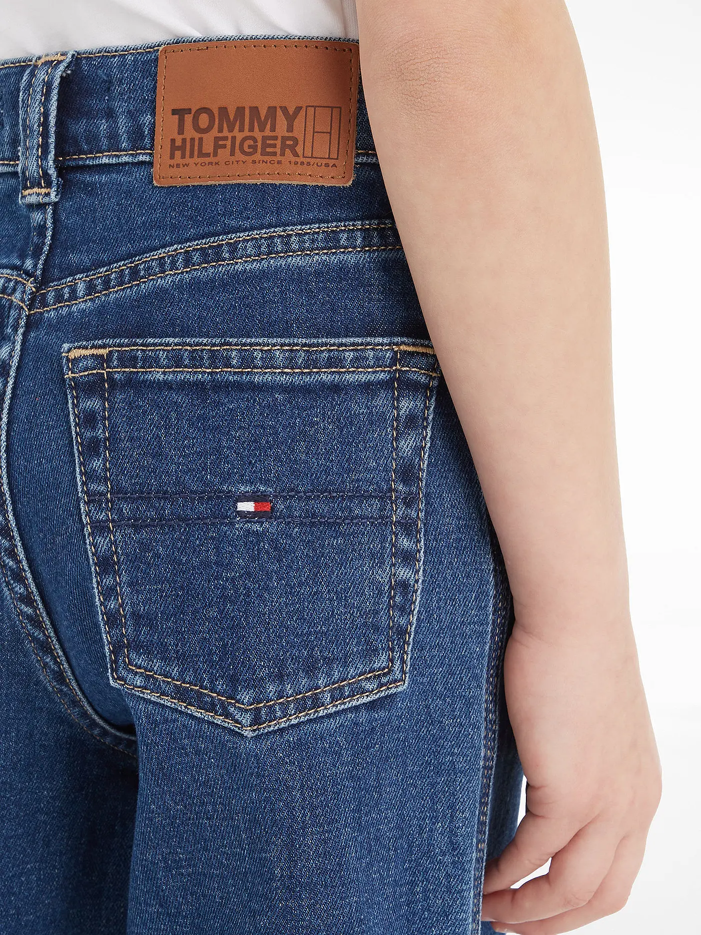 TOMMY HILFIGER | Mädchen Jeans Wide Leg | blau