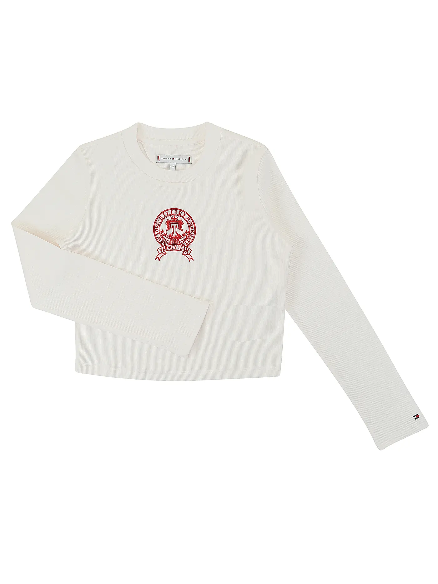 TOMMY HILFIGER | Mädchen Langarmshirt VARSITY  | weiss