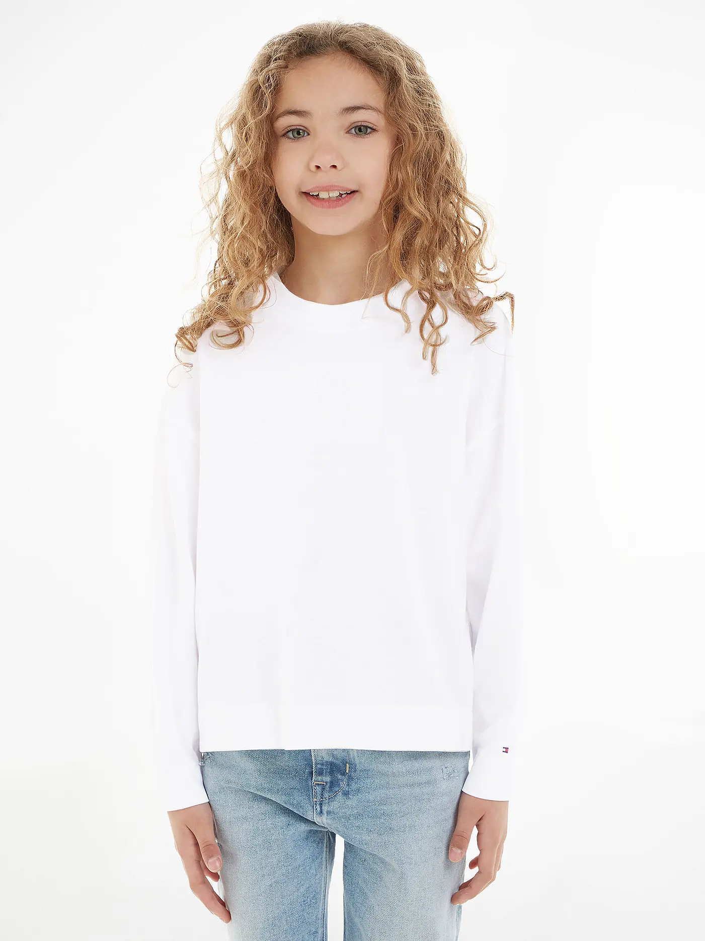 TOMMY HILFIGER | Mädchen Langarmshirt | weiss