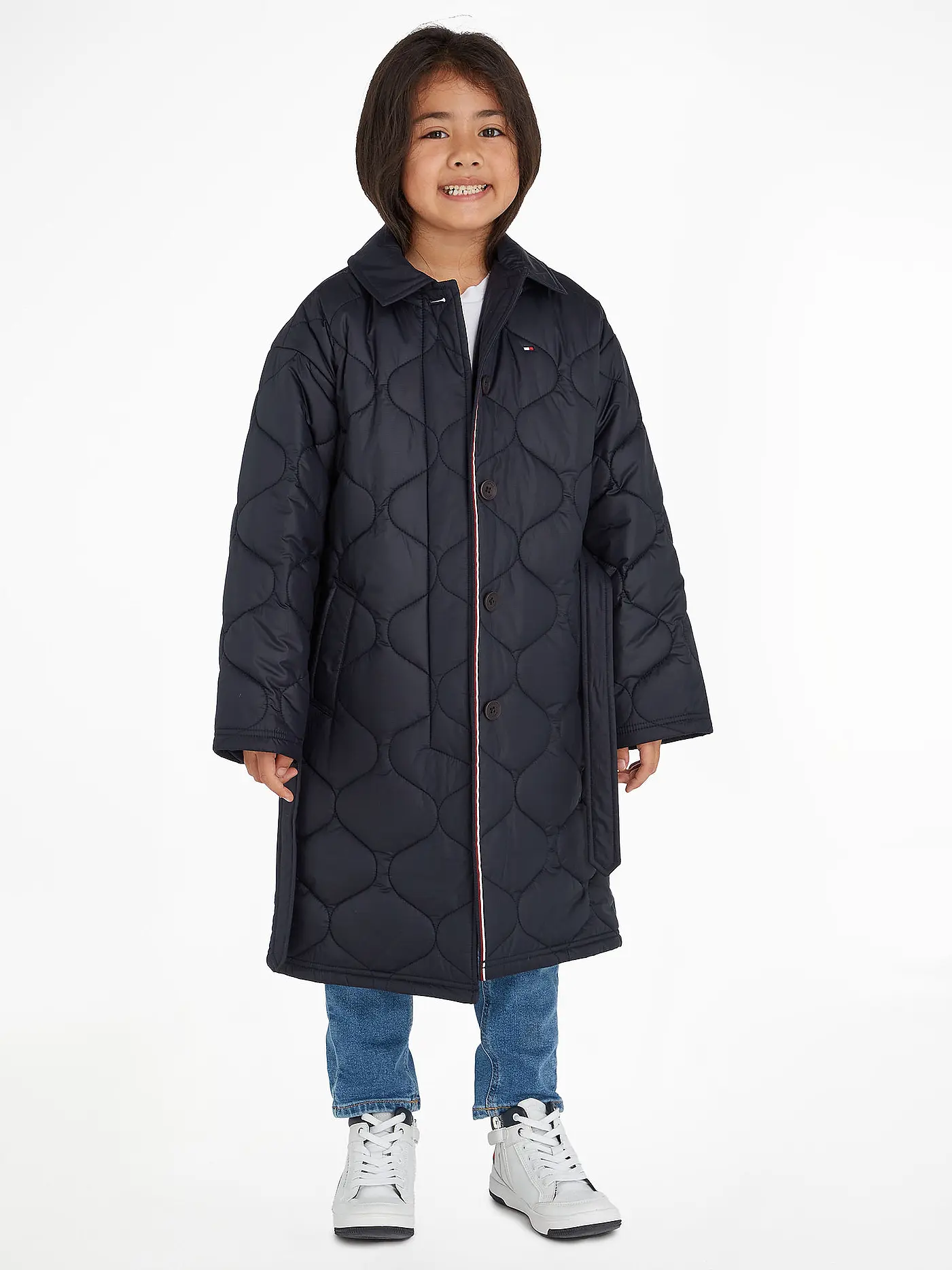 TOMMY HILFIGER | Mädchen Mantel | dunkelblau