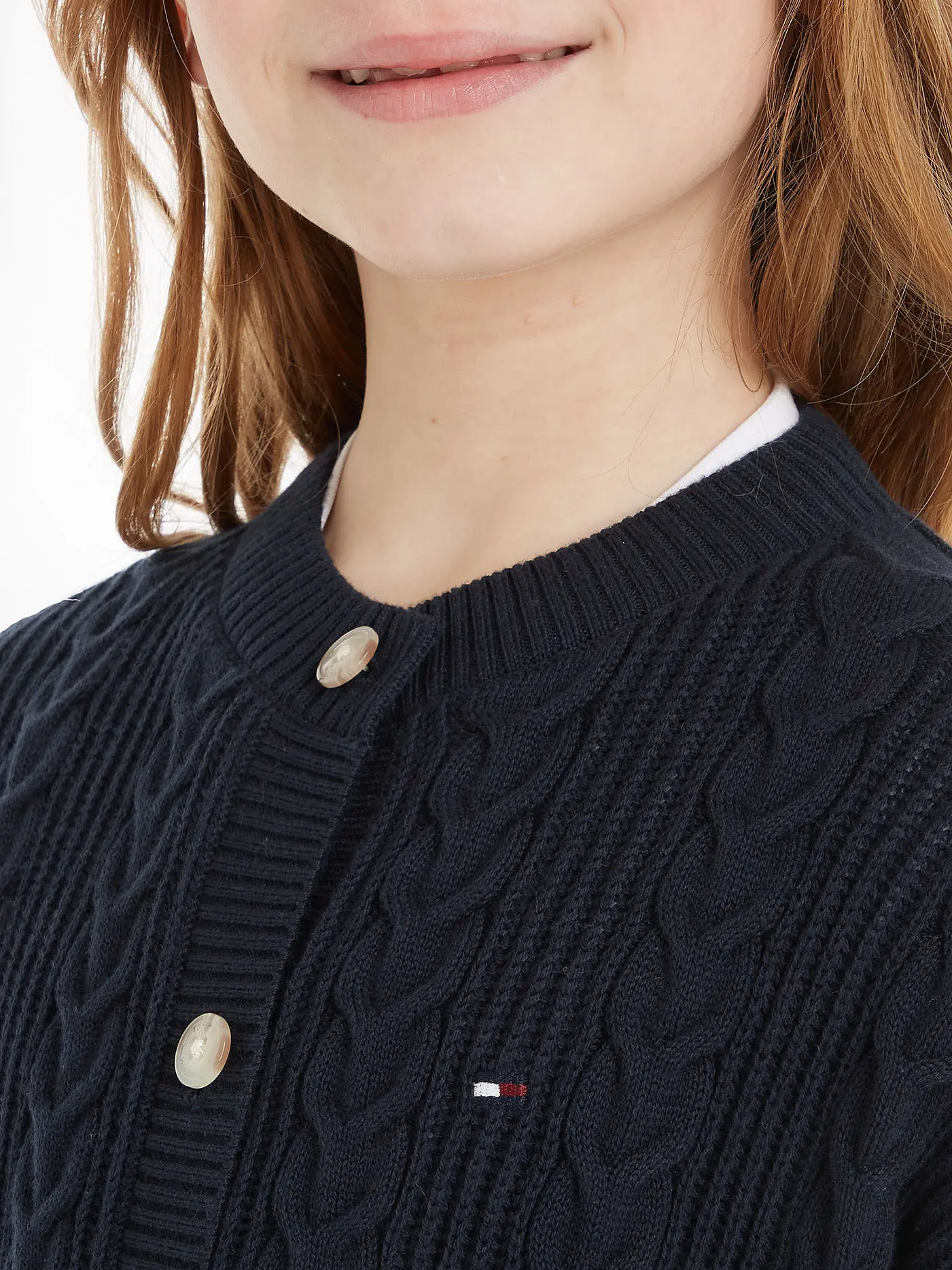 TOMMY HILFIGER | Mädchen Strickjacke | dunkelblau