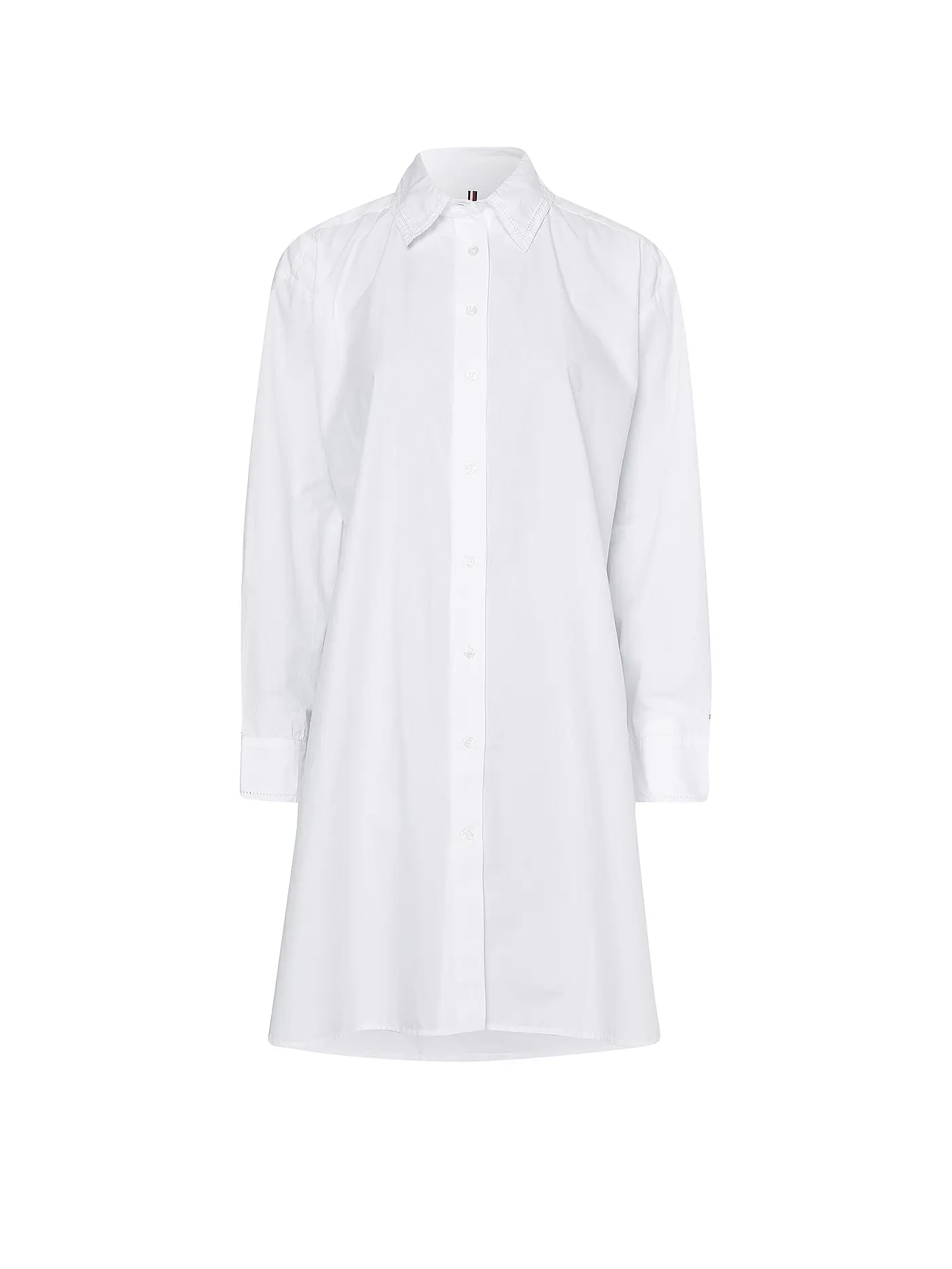 TOMMY HILFIGER | Minikleid - Hemdblusenkleid | weiss