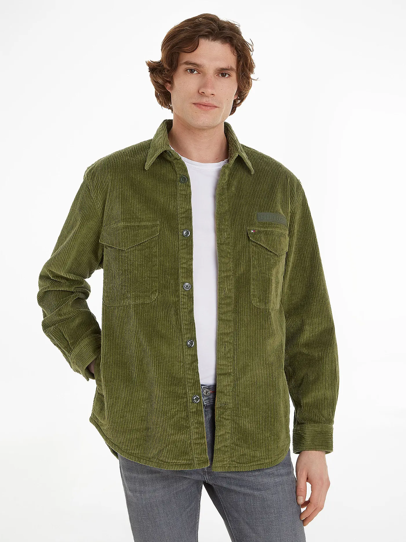 TOMMY HILFIGER | Overshirt | olive