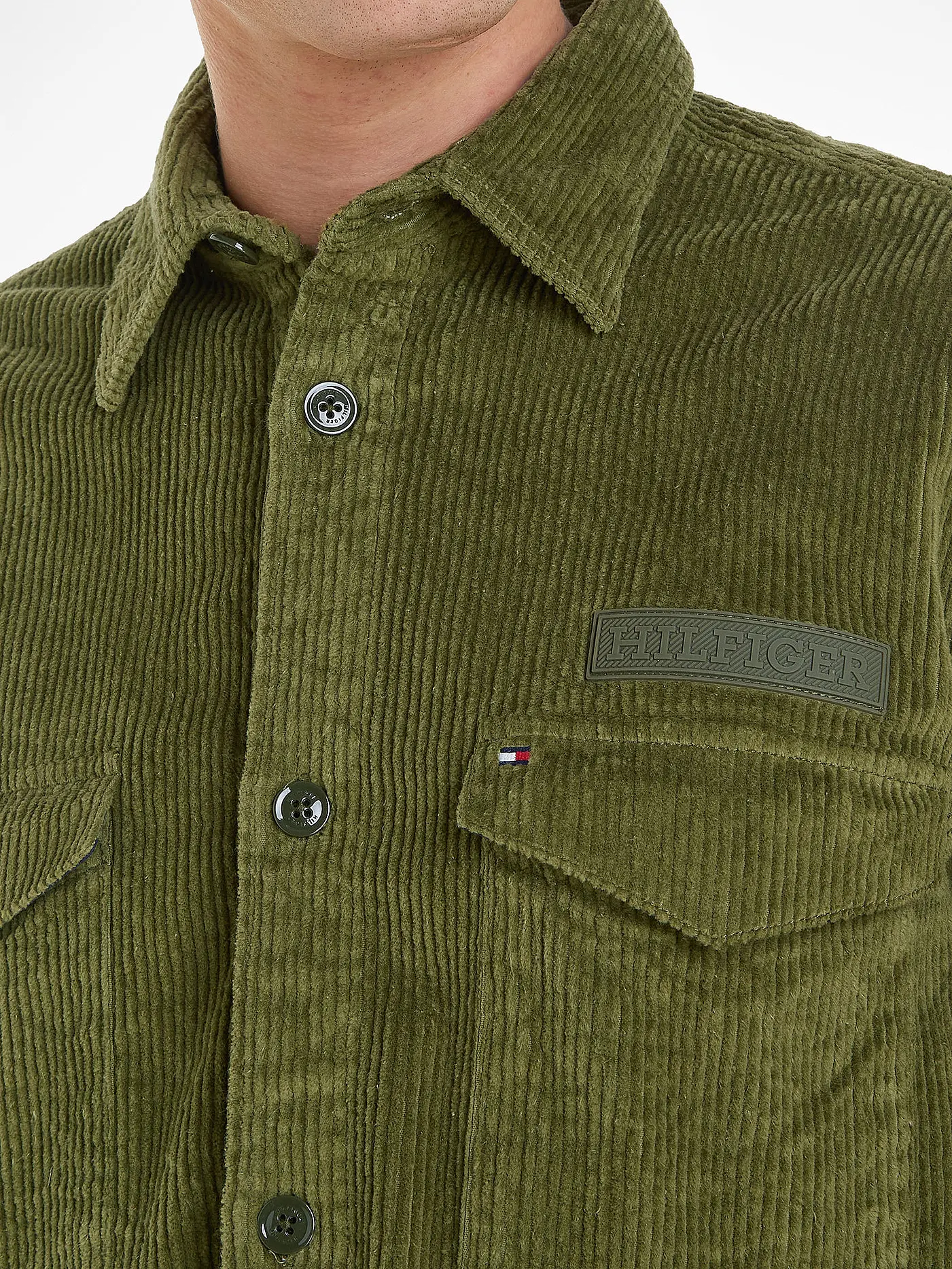 TOMMY HILFIGER | Overshirt | olive