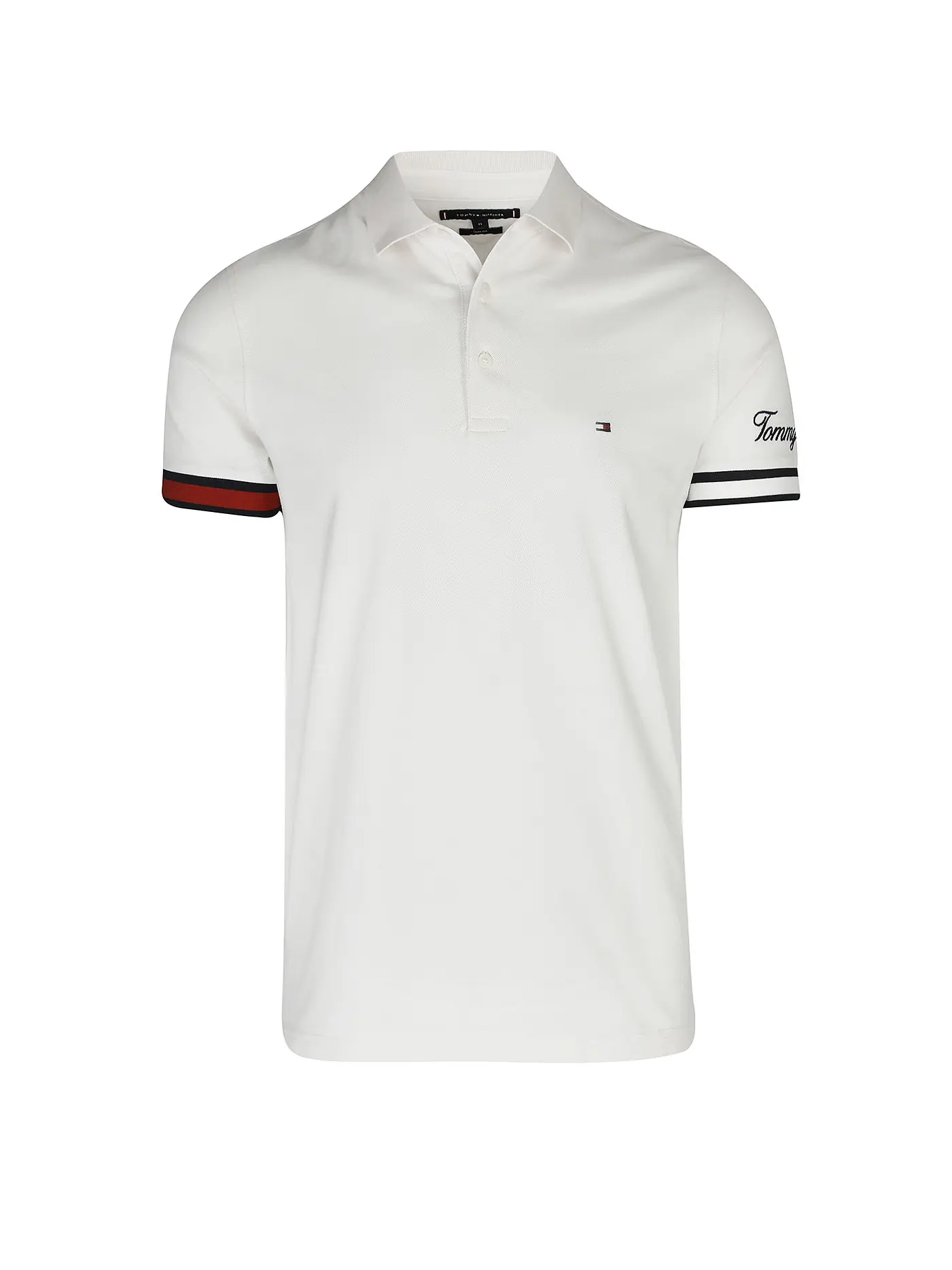 TOMMY HILFIGER | Poloshirt  | weiss