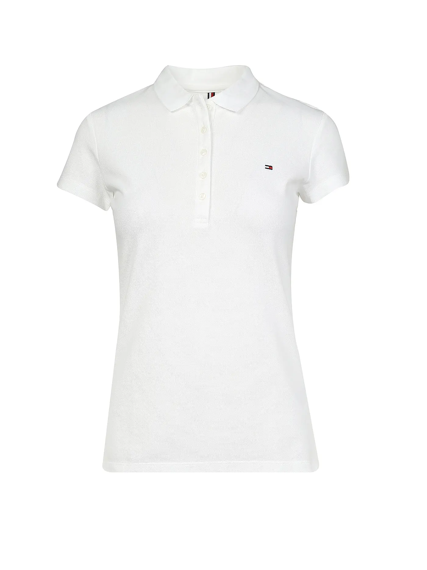 TOMMY HILFIGER | Poloshirt Slim Fit NEW CHIARA | weiss