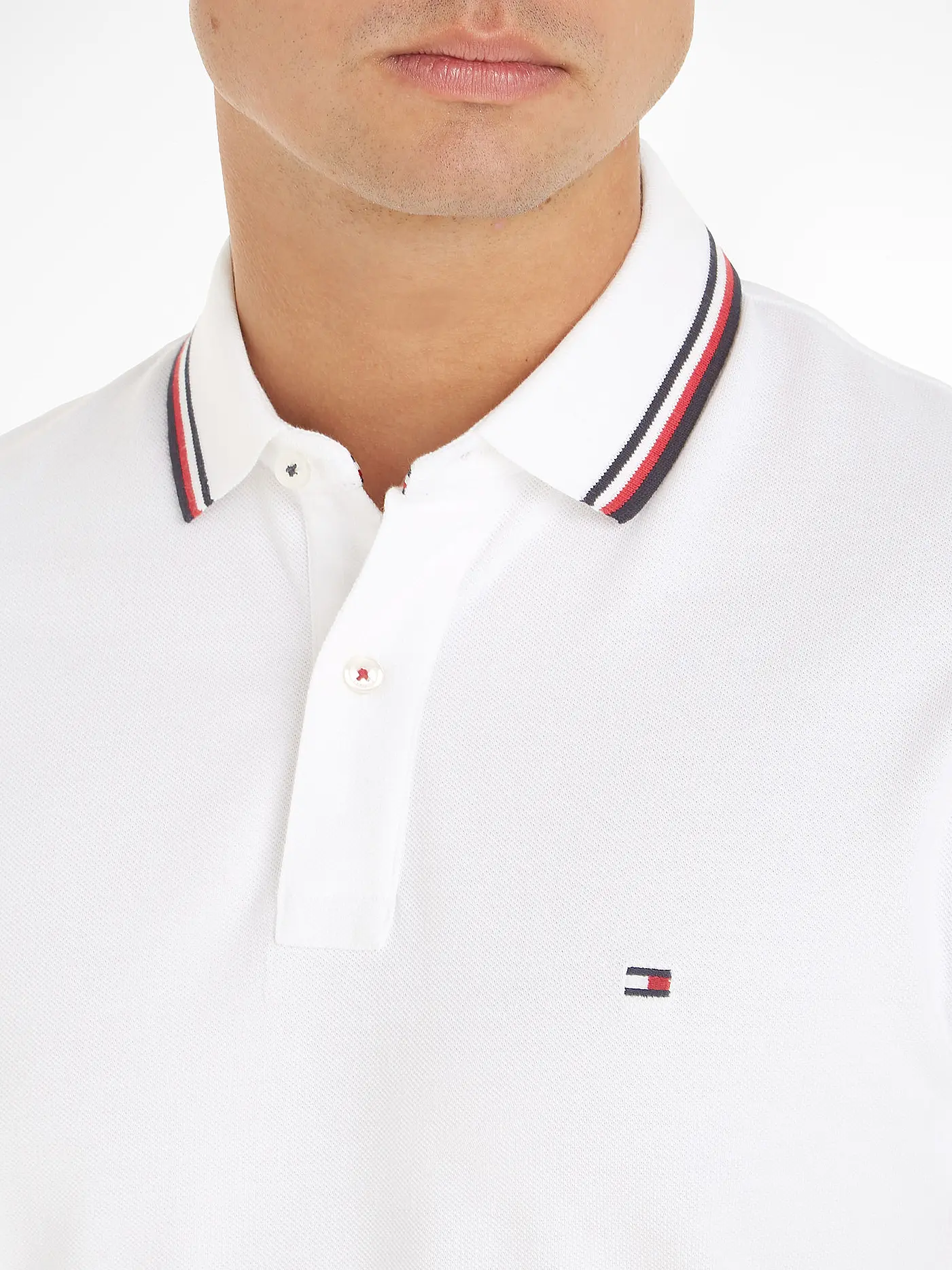 TOMMY HILFIGER | Poloshirt Slim Fit | weiss