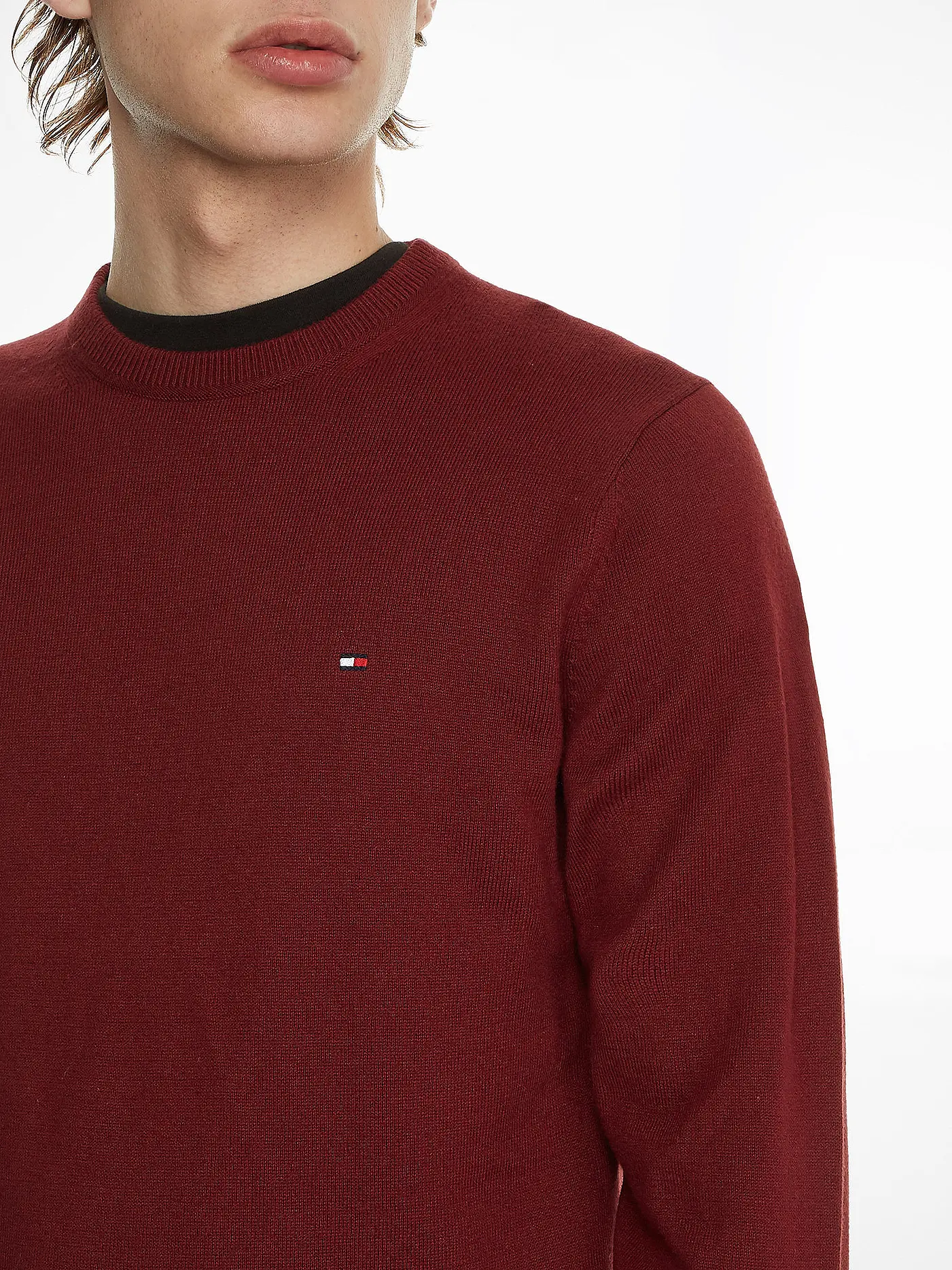 TOMMY HILFIGER | Pullover | dunkelrot