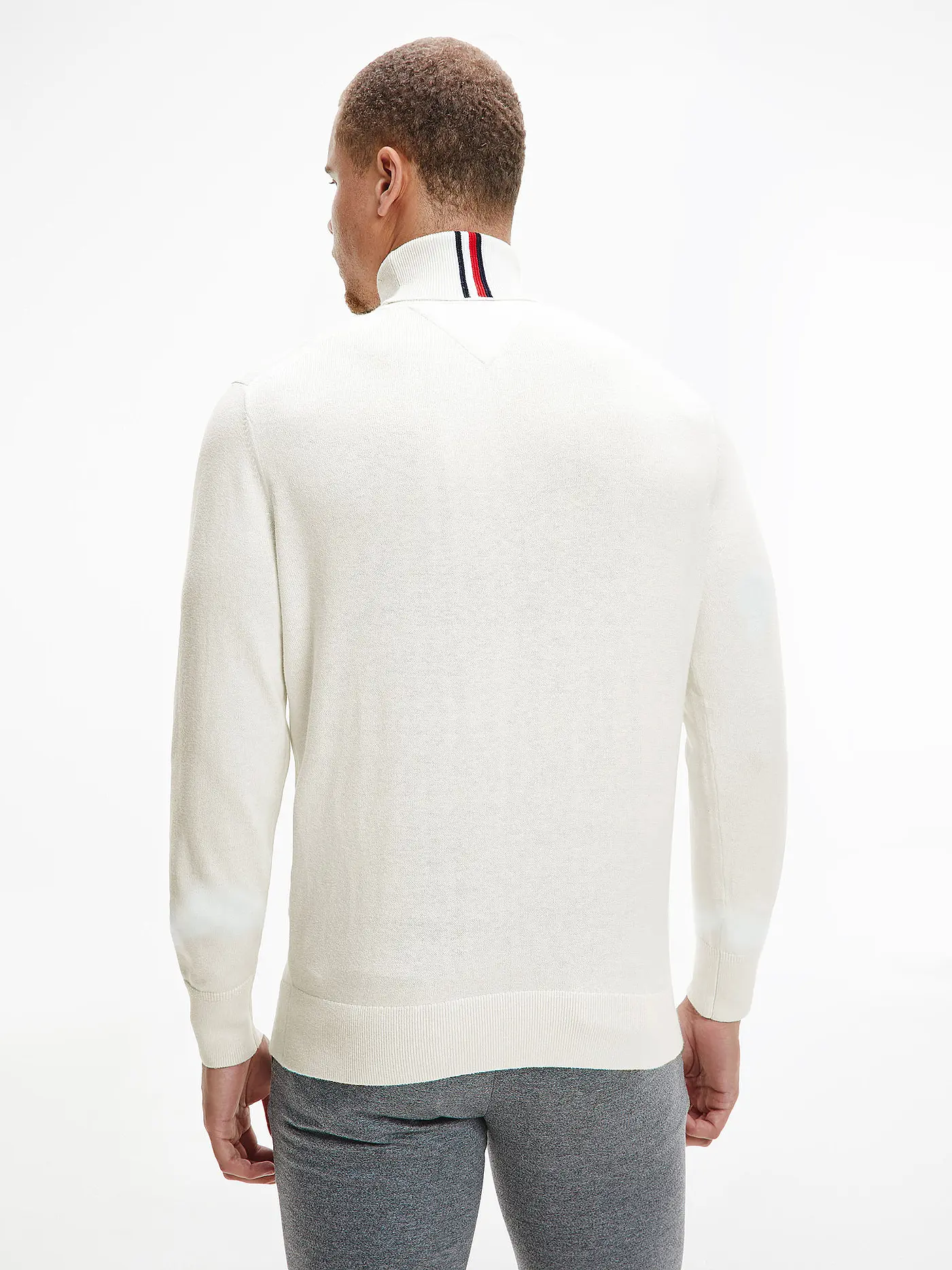 TOMMY HILFIGER | Rollkragenpullover Cotton Cashmere | weiss
