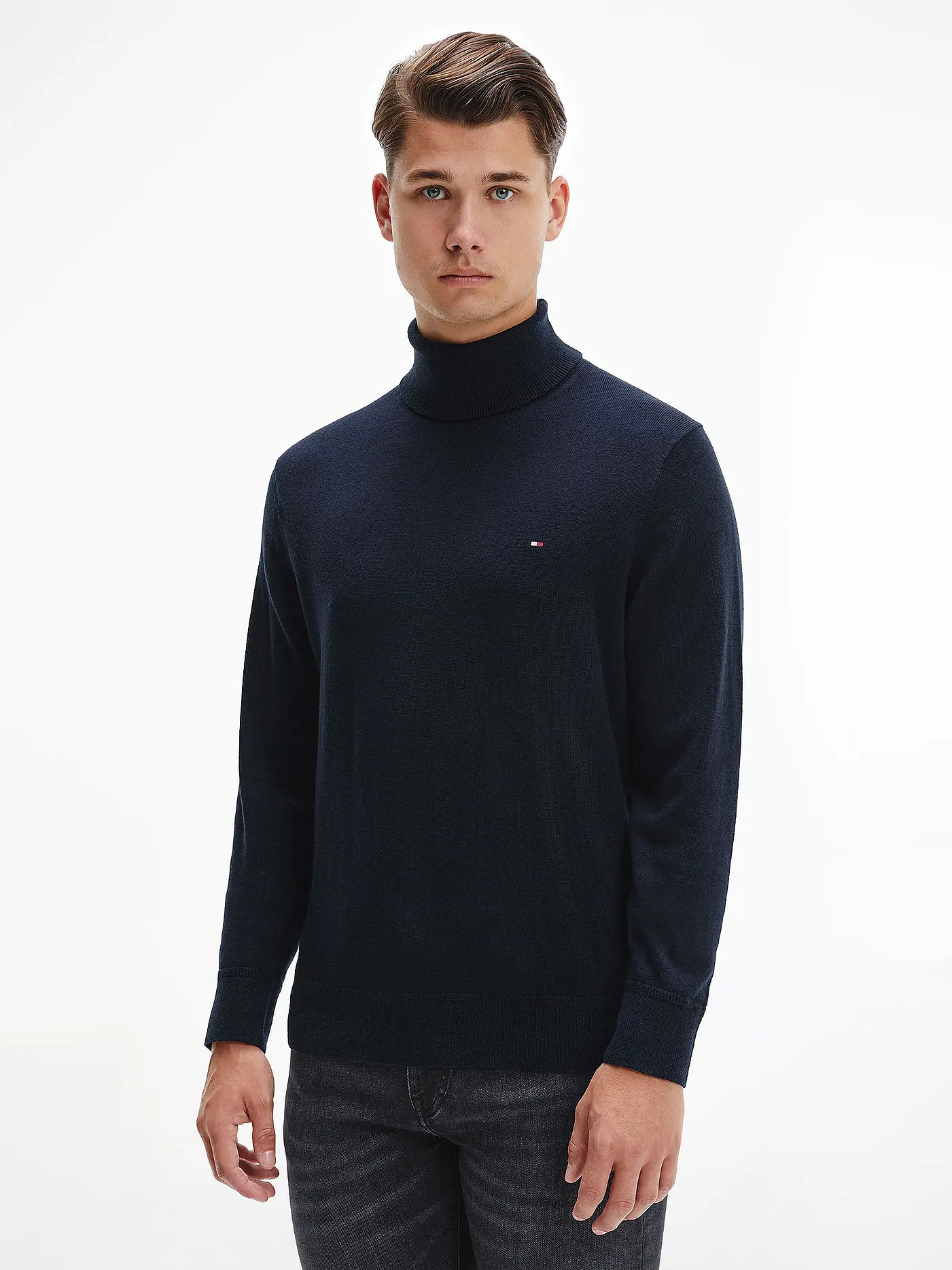 TOMMY HILFIGER | Rollkragenpullover | blau