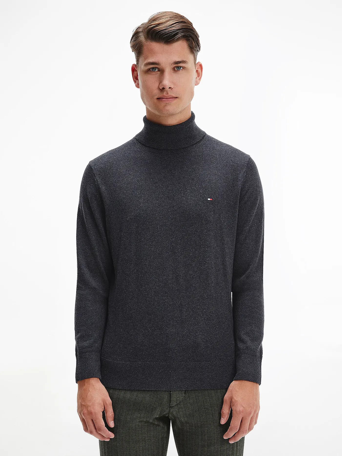 TOMMY HILFIGER | Rollkragenpullover | grau
