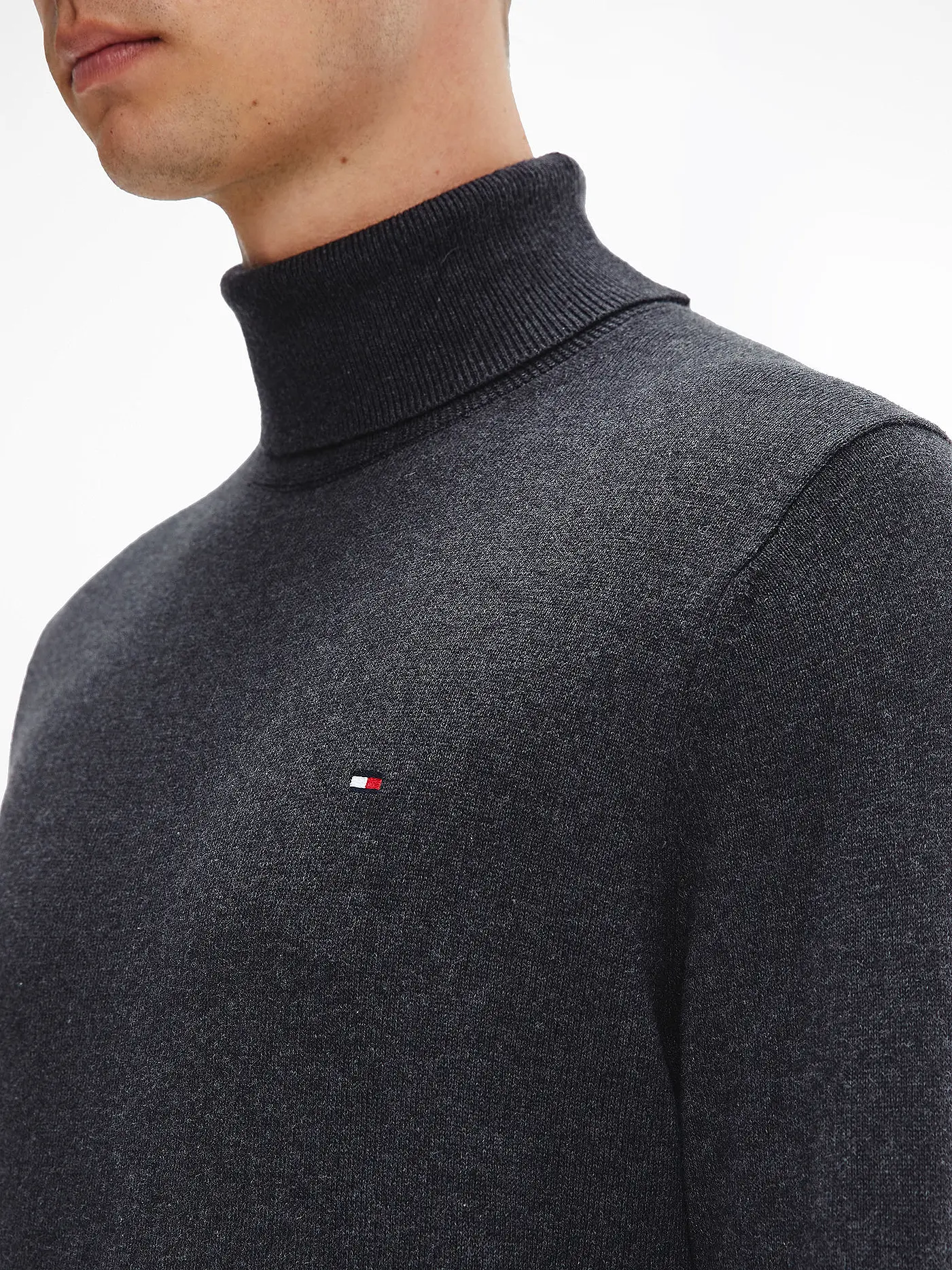 TOMMY HILFIGER | Rollkragenpullover | grau
