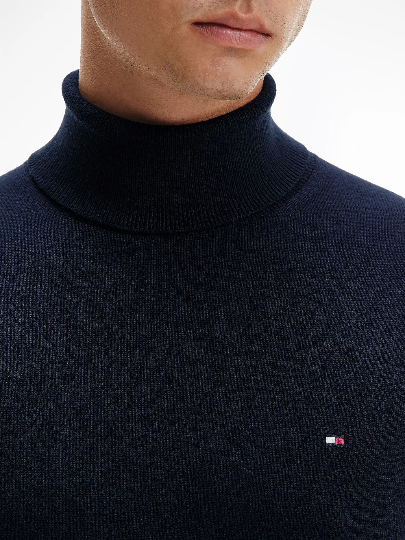 TOMMY HILFIGER | Rollkragenpullover | blau