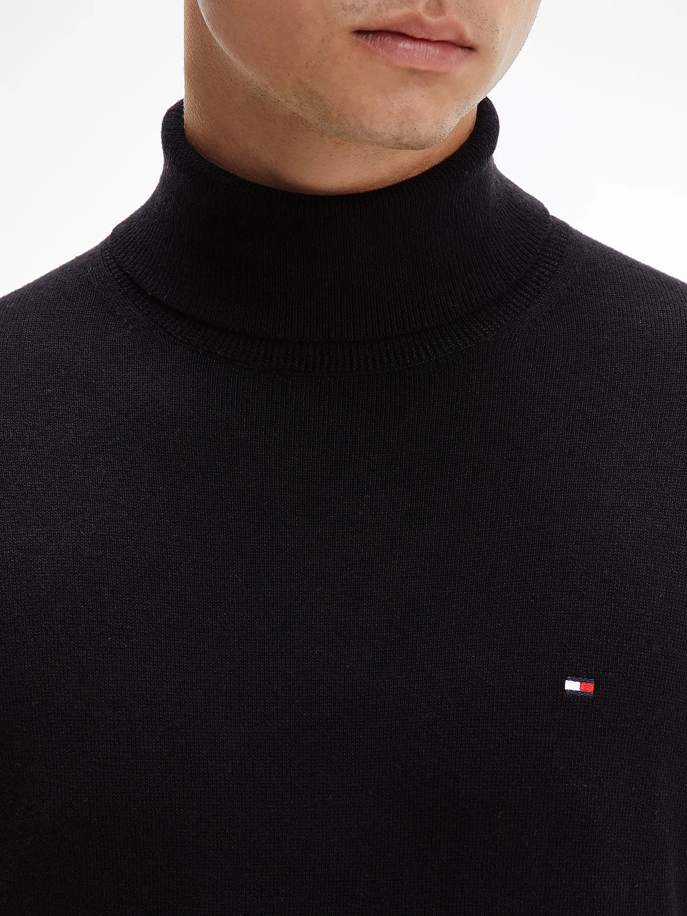 TOMMY HILFIGER | Rollkragenpullover | schwarz