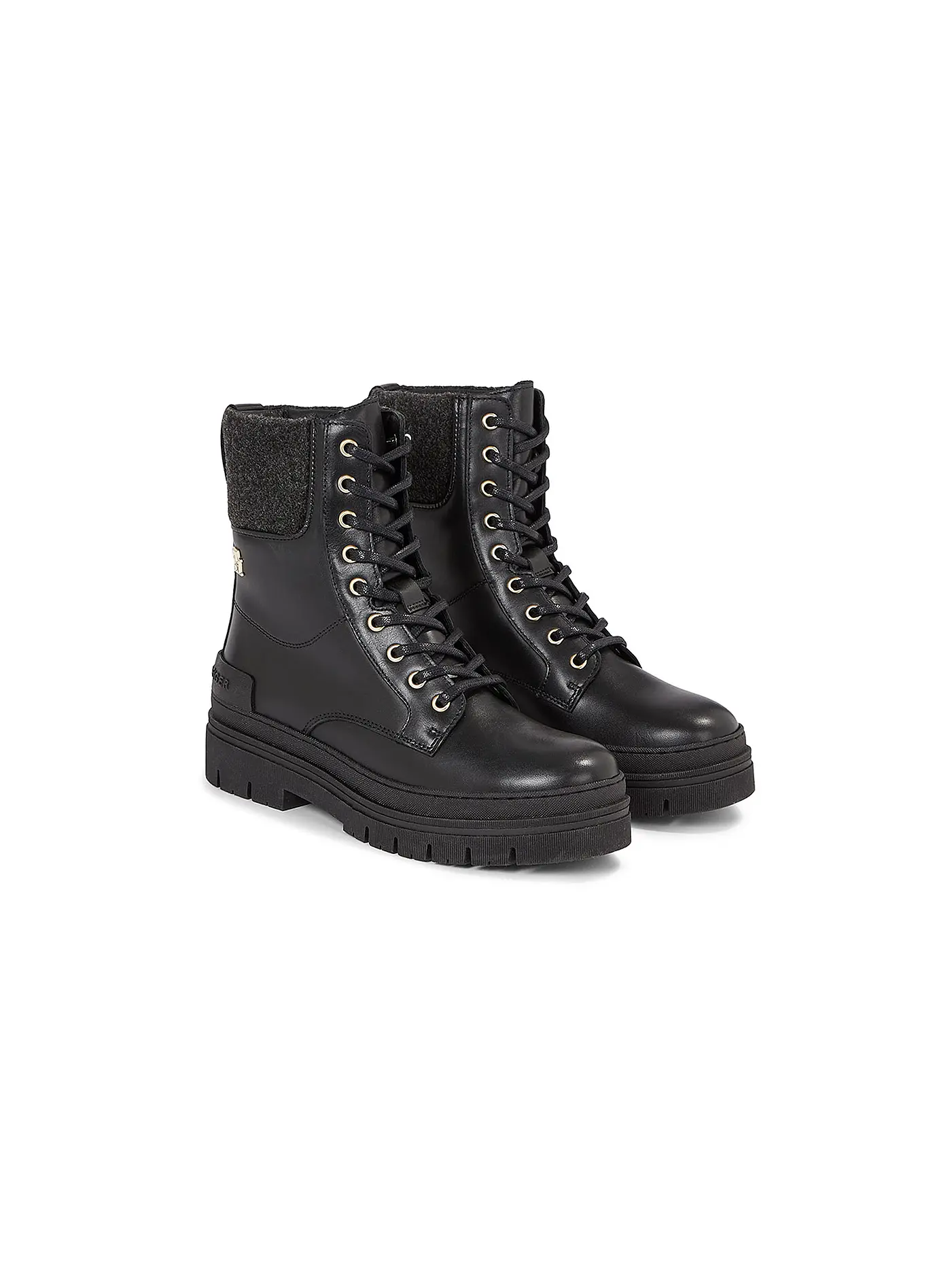 TOMMY HILFIGER | Schnürboots | schwarz