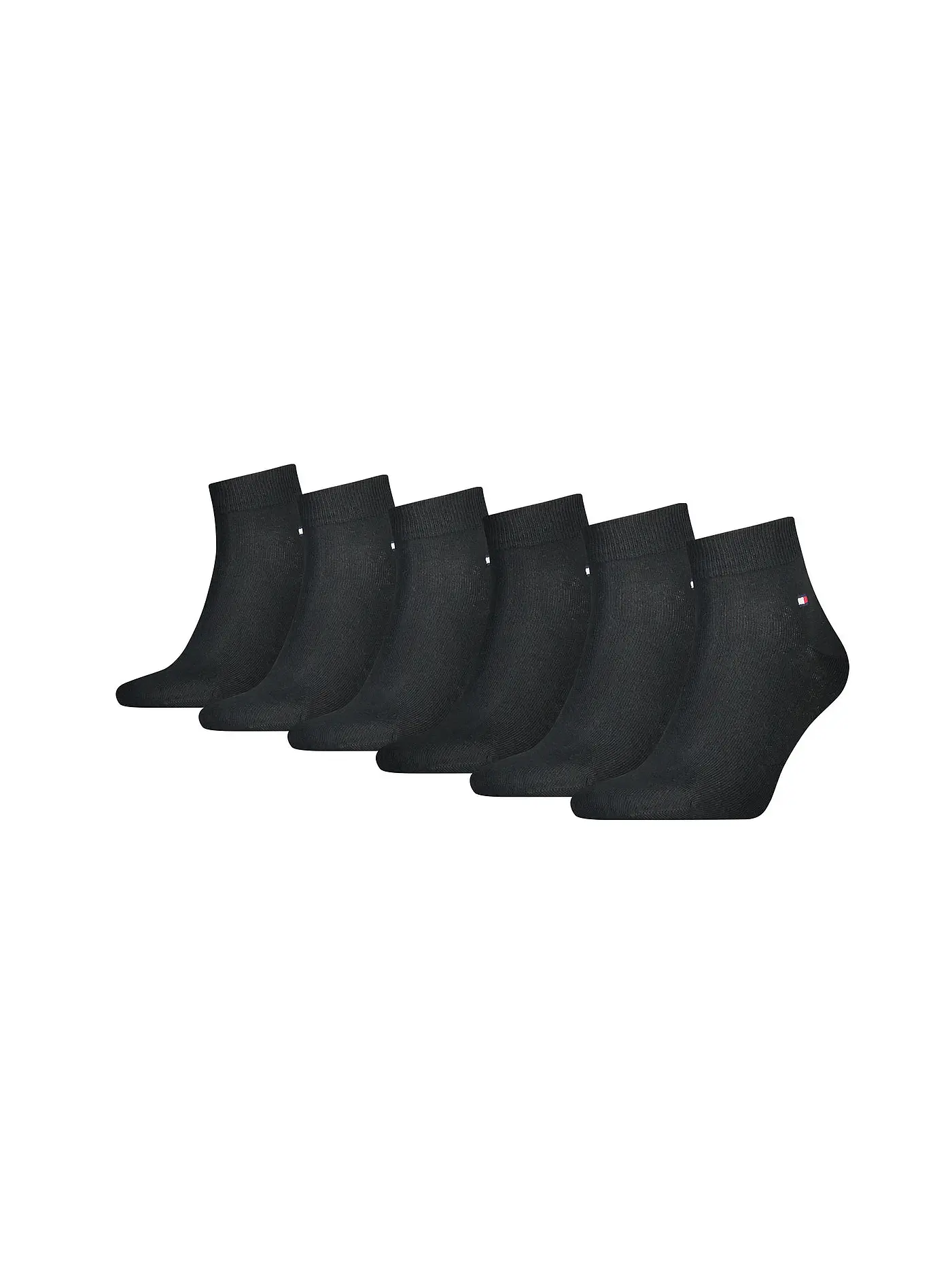 TOMMY HILFIGER | Sneaker Socken 6-er Pkg. black | schwarz
