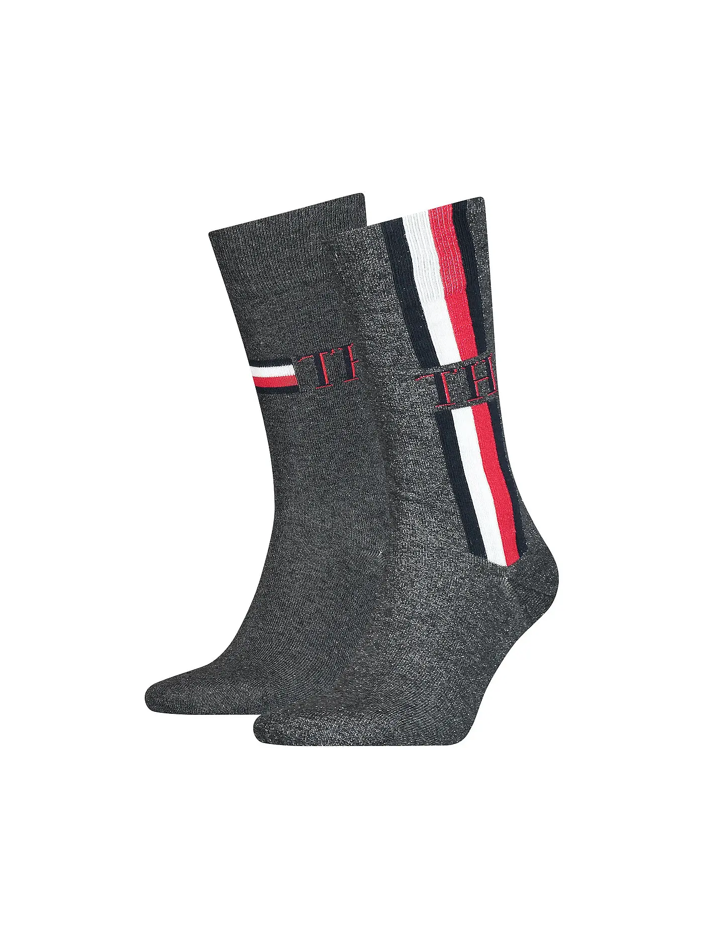 TOMMY HILFIGER | Socken 2er Pkg mid grey mel | grau