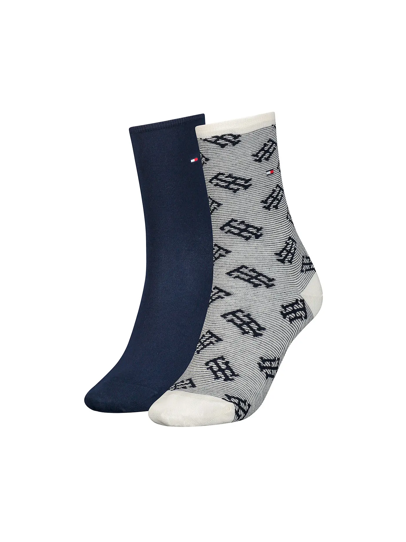TOMMY HILFIGER | Socken 2er Pkg khaki combo | dunkelblau