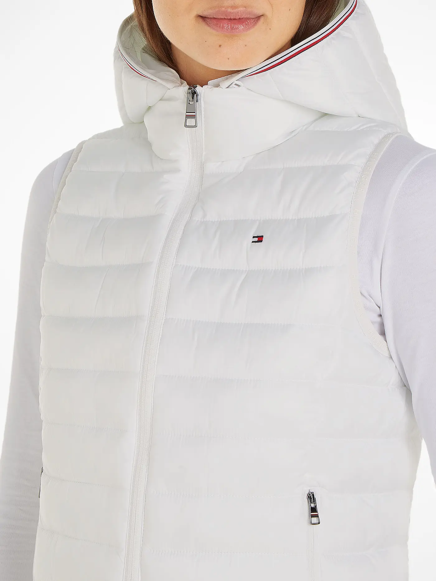 TOMMY HILFIGER | Steppgilet | weiss