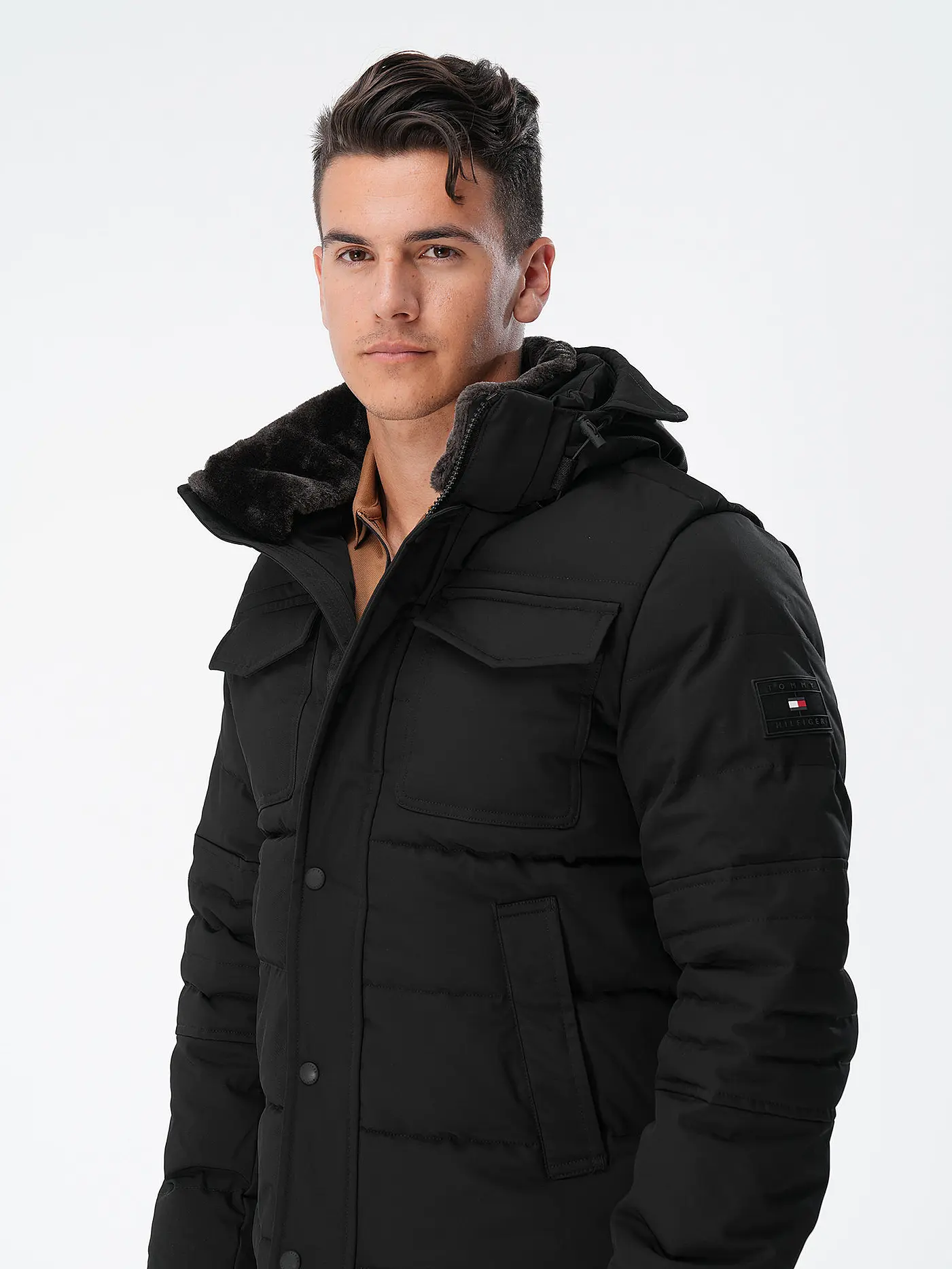 TOMMY HILFIGER | Steppjacke | schwarz
