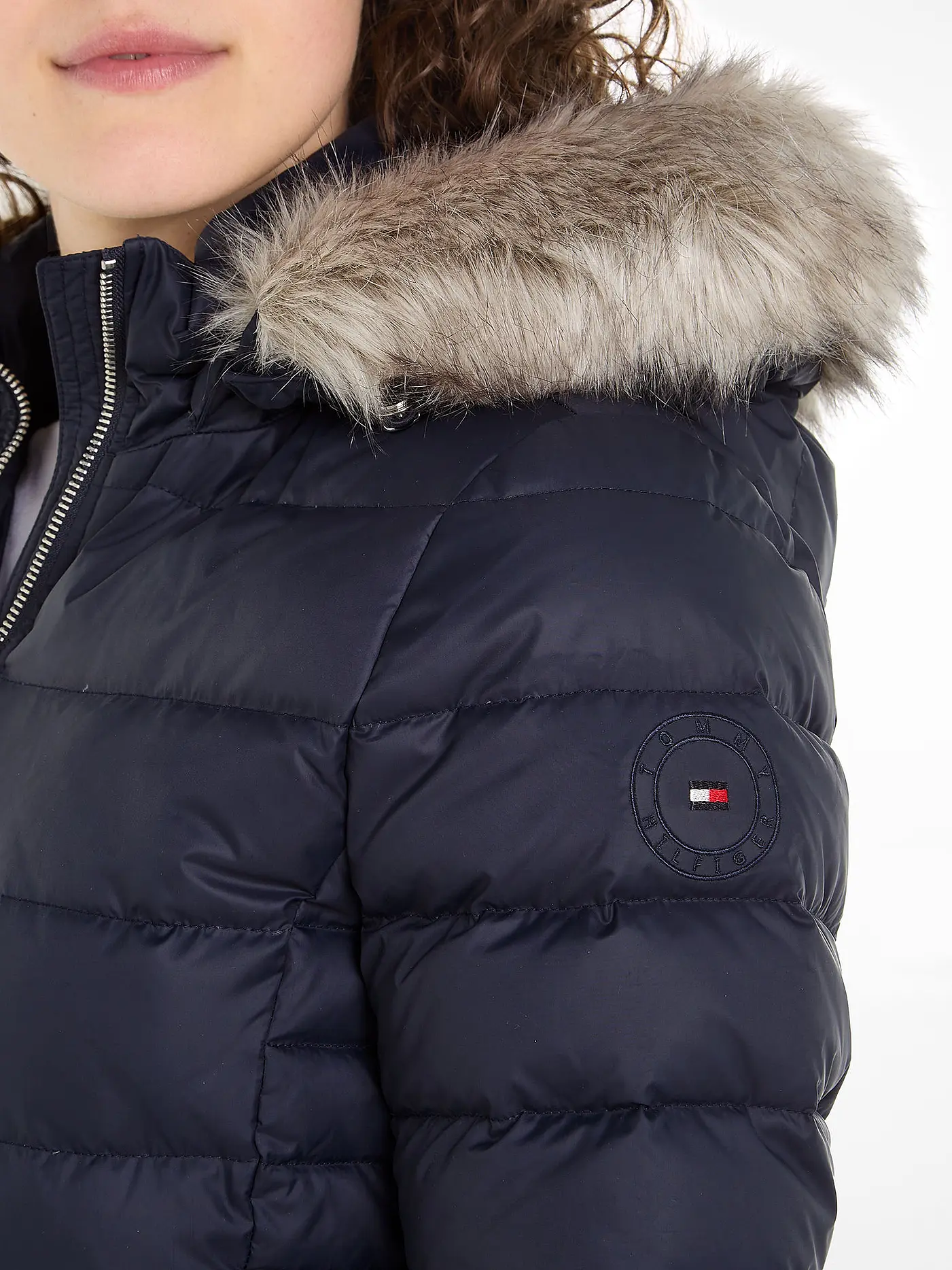TOMMY HILFIGER | Steppmantel | dunkelblau