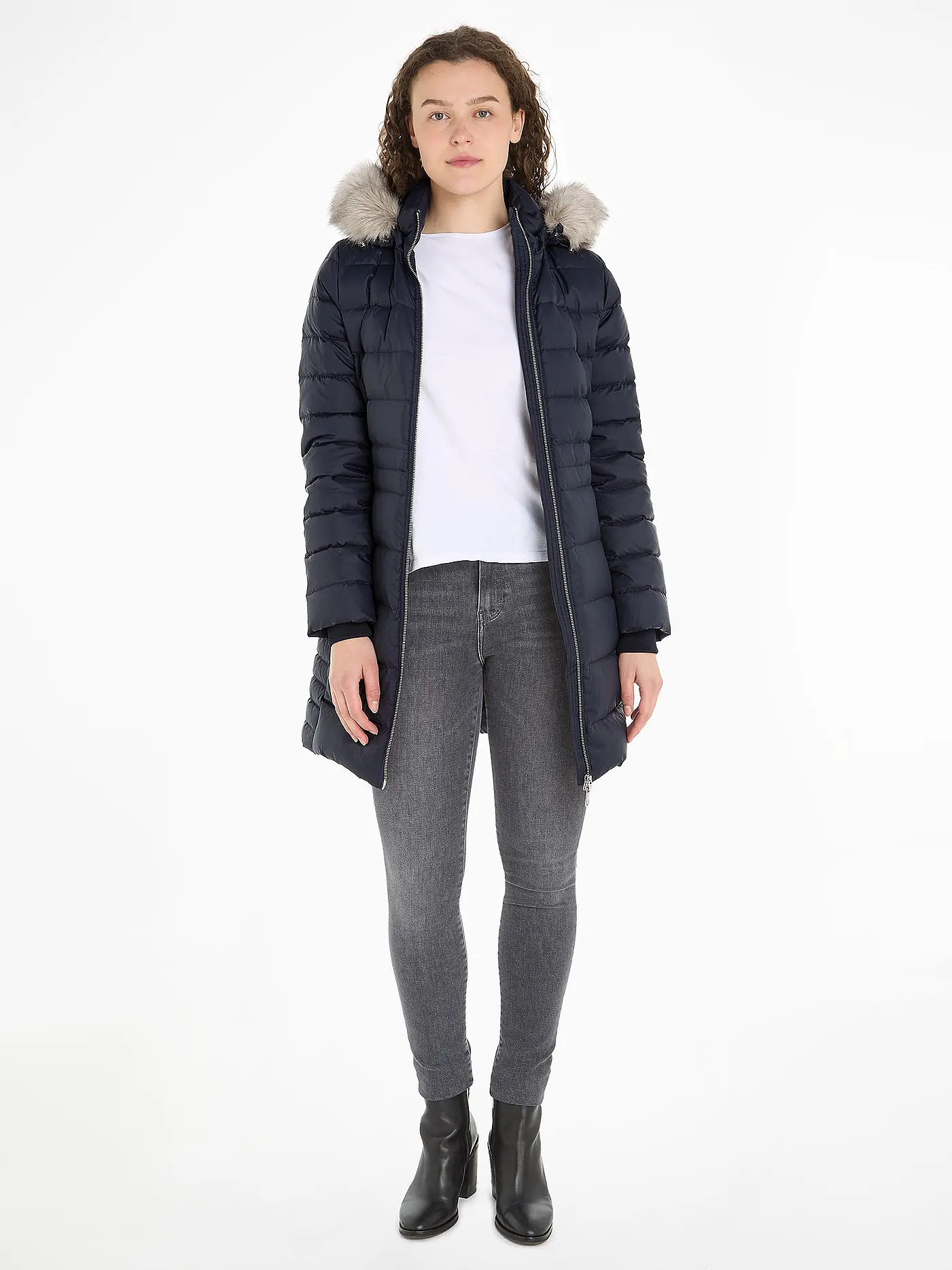 TOMMY HILFIGER | Steppmantel | dunkelblau