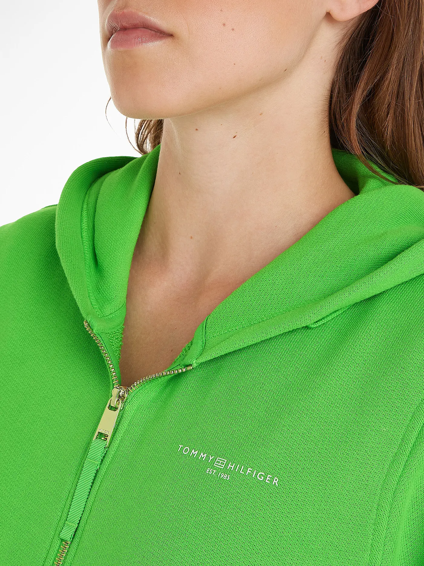 TOMMY HILFIGER | Sweatjacke | grün