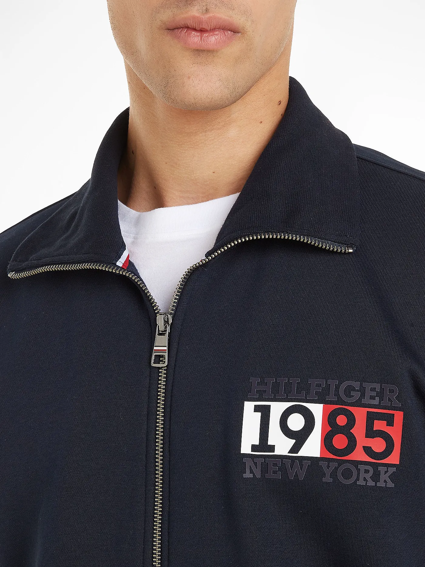 TOMMY HILFIGER | Sweatjacke | blau