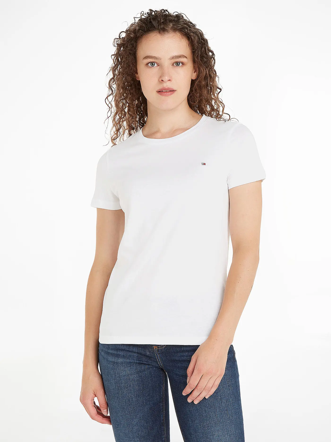 TOMMY HILFIGER | T-Shirt  | weiss