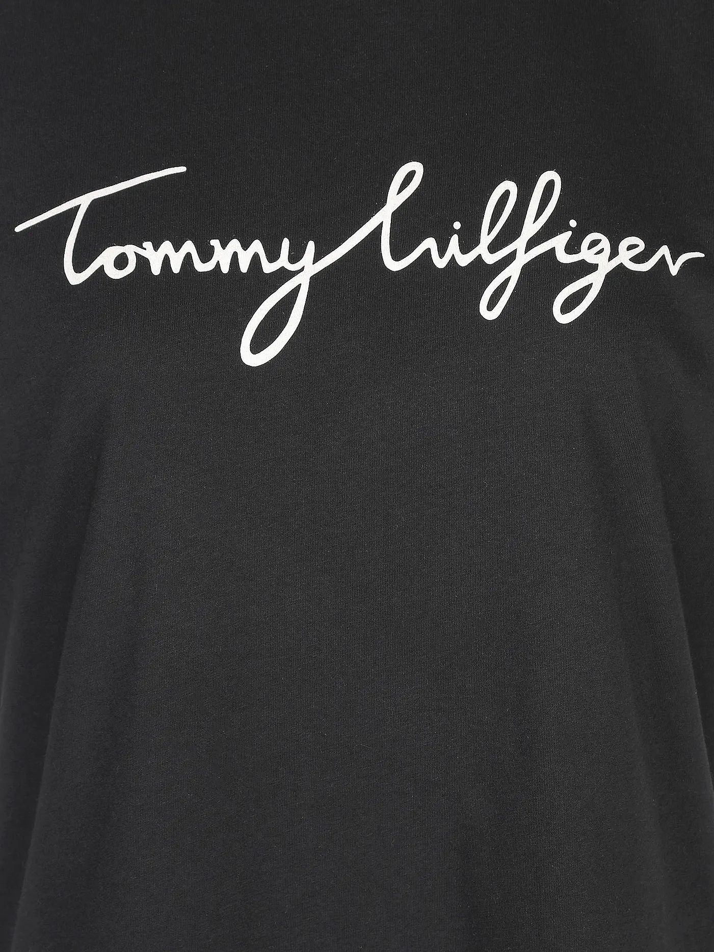 TOMMY HILFIGER | T-Shirt Regular Fit  | schwarz
