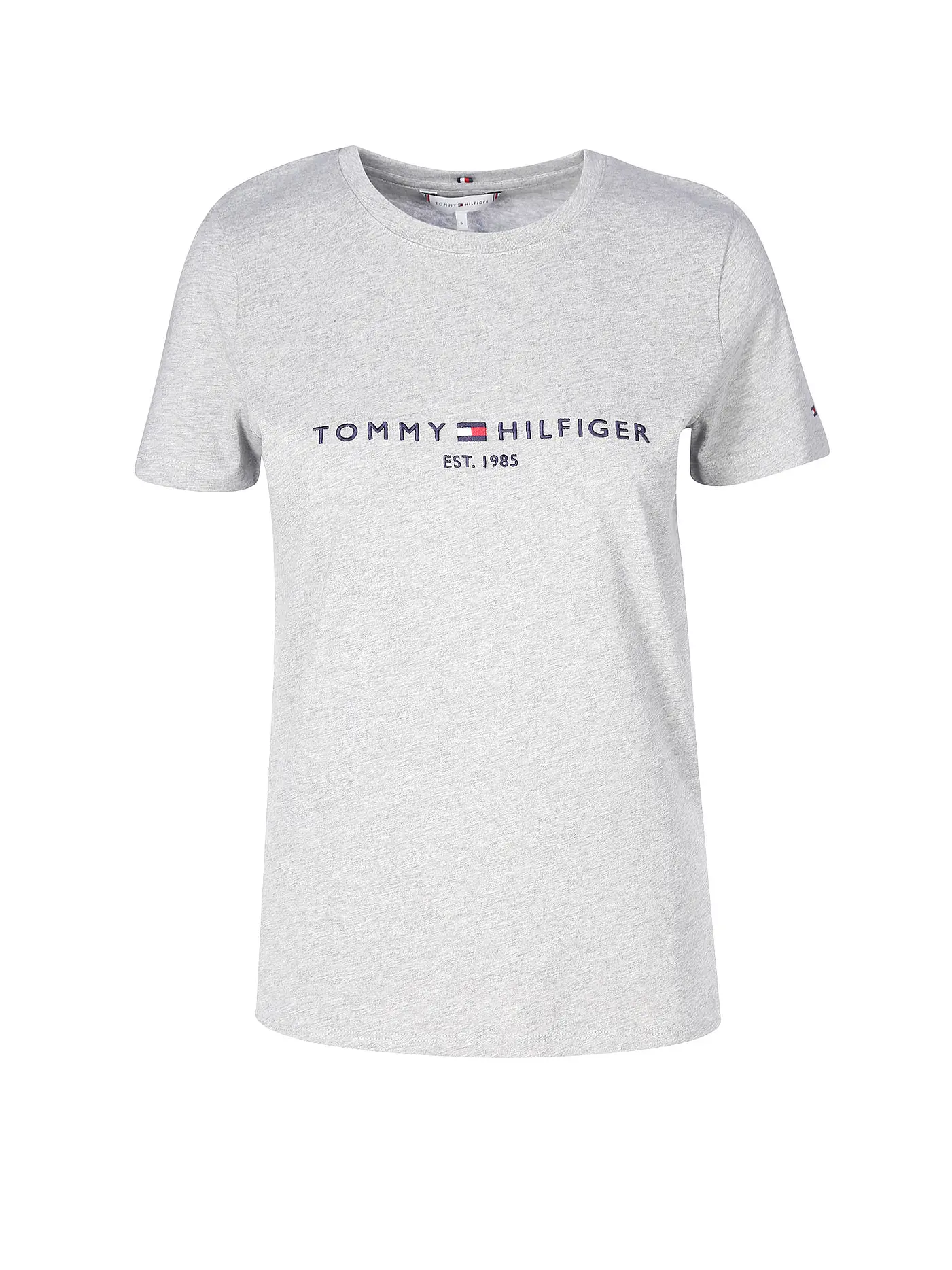 TOMMY HILFIGER | T-Shirt Regular Fit  | grau