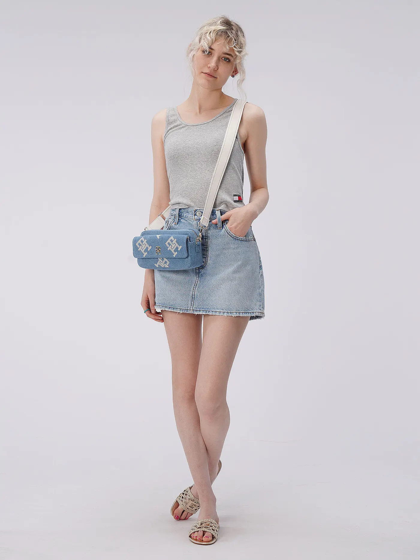 TOMMY HILFIGER | Tasche - Mini Bag ICONIC | hellblau