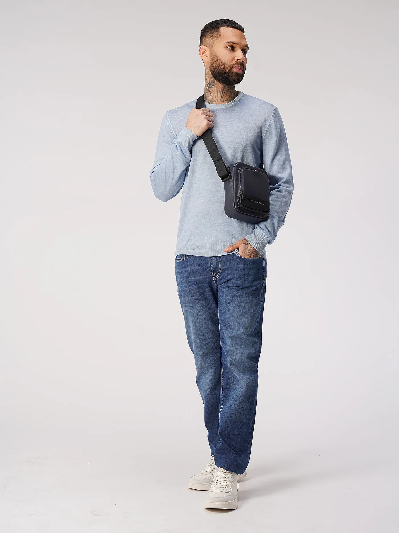 TOMMY HILFIGER | Tasche TH ESSENTIAL MINI REPORTER | blau