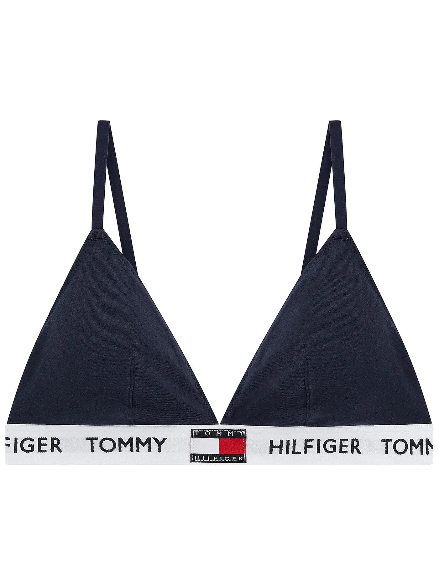 TOMMY HILFIGER | Bustier Padded Triangle BH white | blau