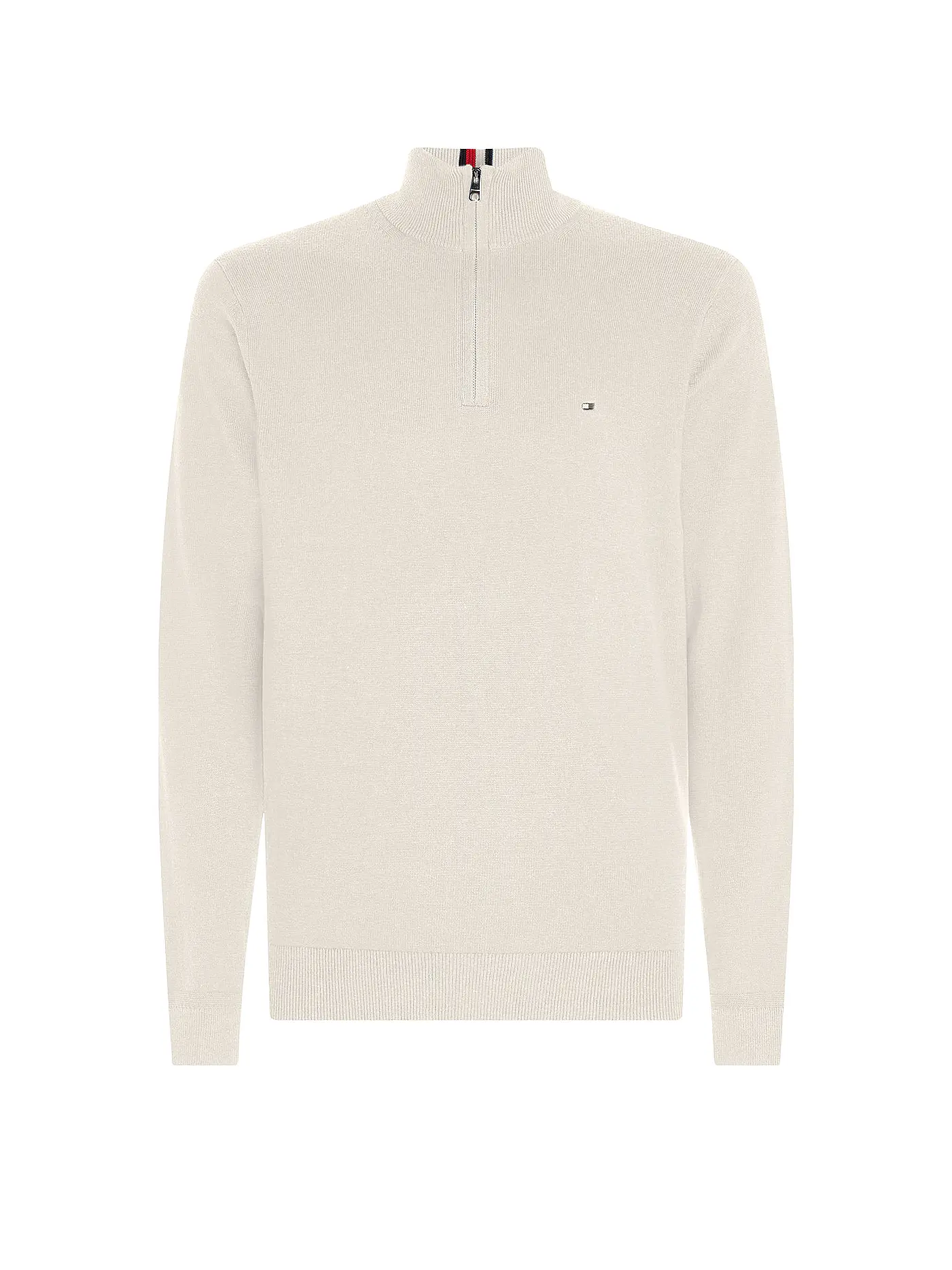 TOMMY HILFIGER | Troyerpullover | weiss