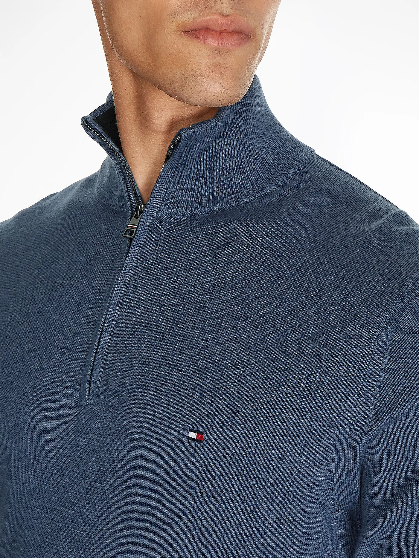 TOMMY HILFIGER | Troyerpullover | blau